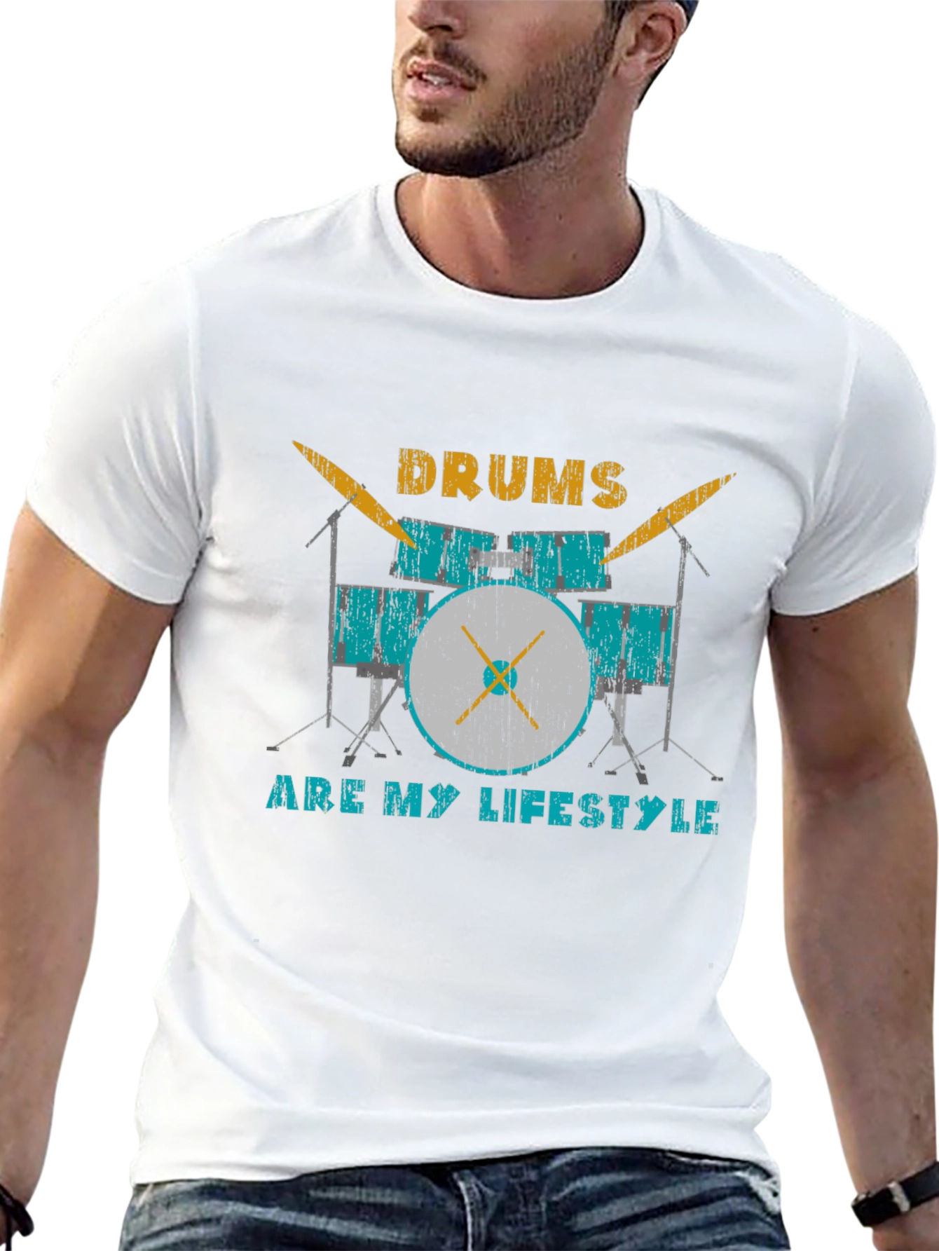 Drums Are My Lifestyle Graphic Tee
