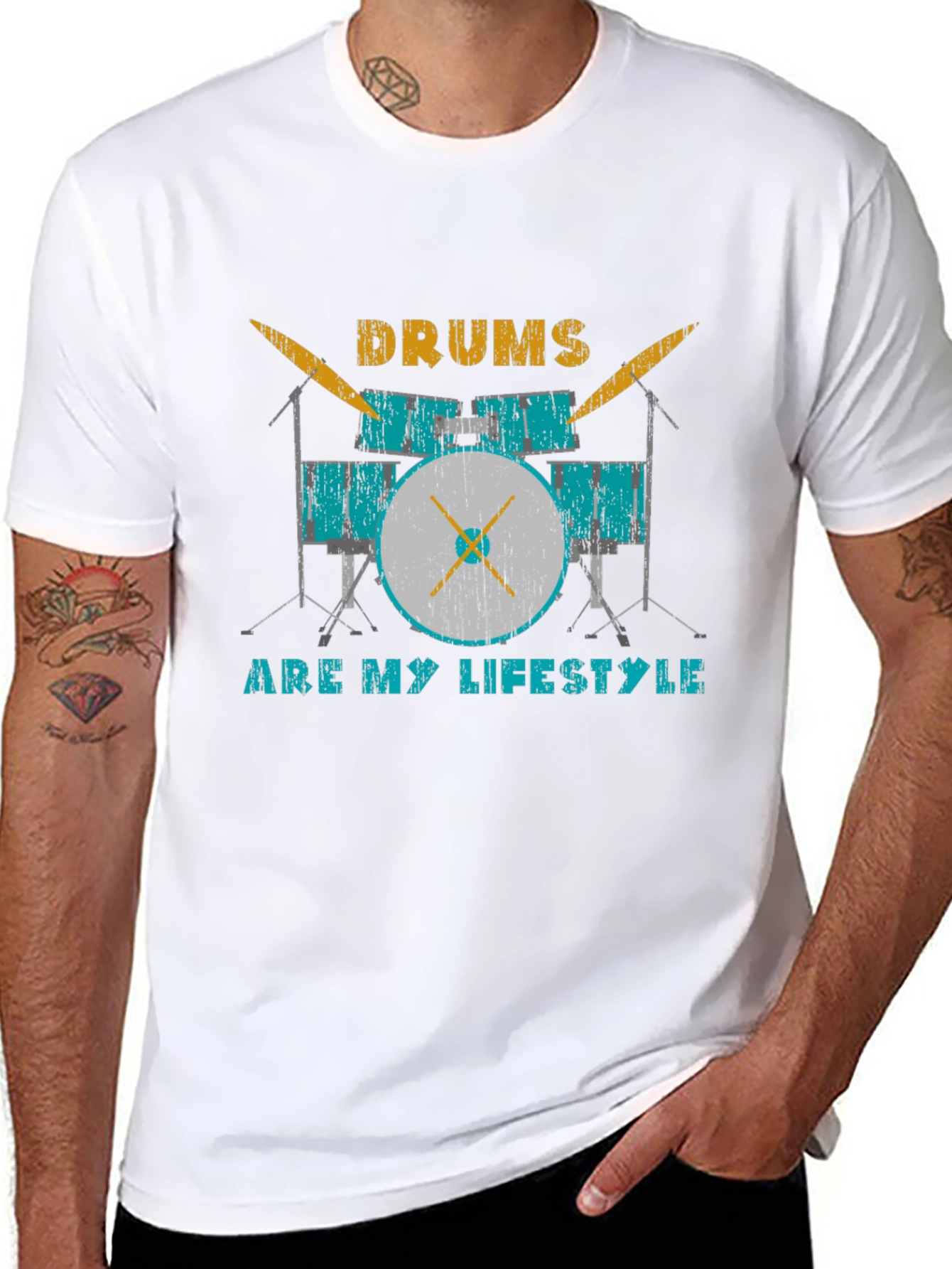 Drums Are My Lifestyle Graphic Tee
