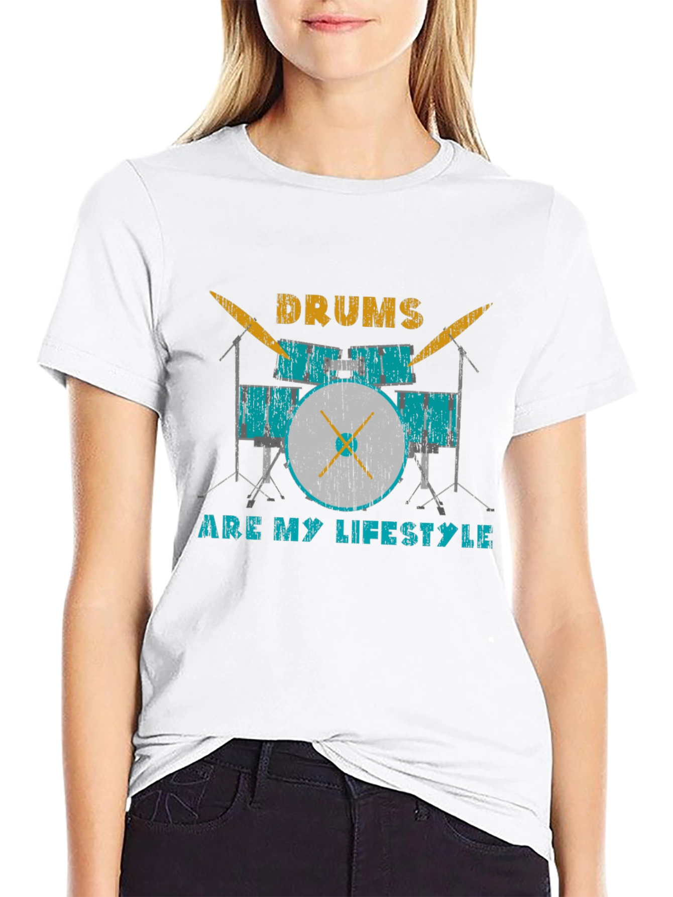 Drums Are My Lifestyle Graphic Tee