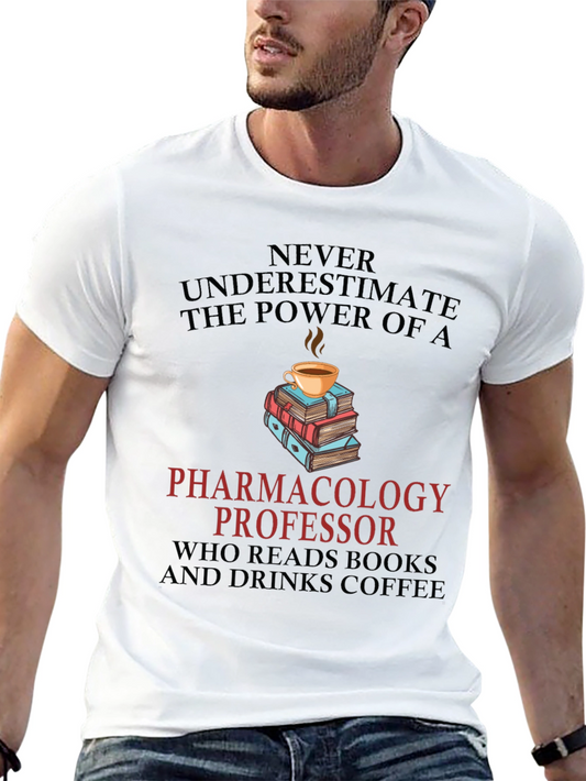 Pharmacology Professor Reads & Drinks Coffee T-Shirt