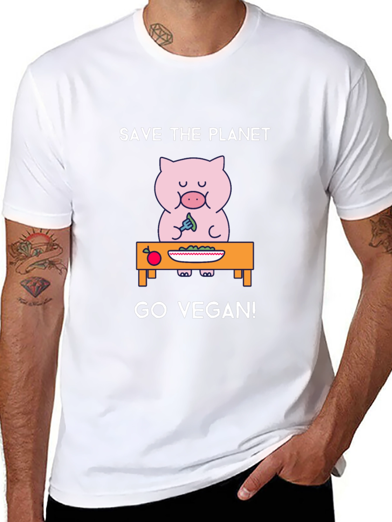 Save the Planet Go Vegan T-Shirt