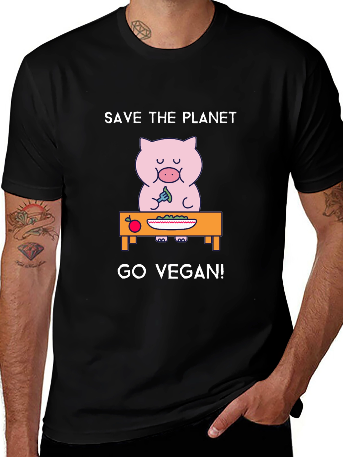 Save the Planet Go Vegan T-Shirt