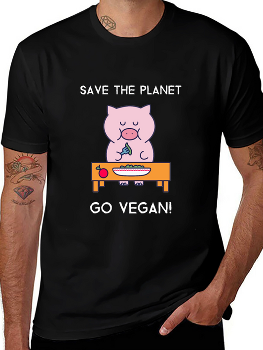 Save the Planet Go Vegan T-Shirt