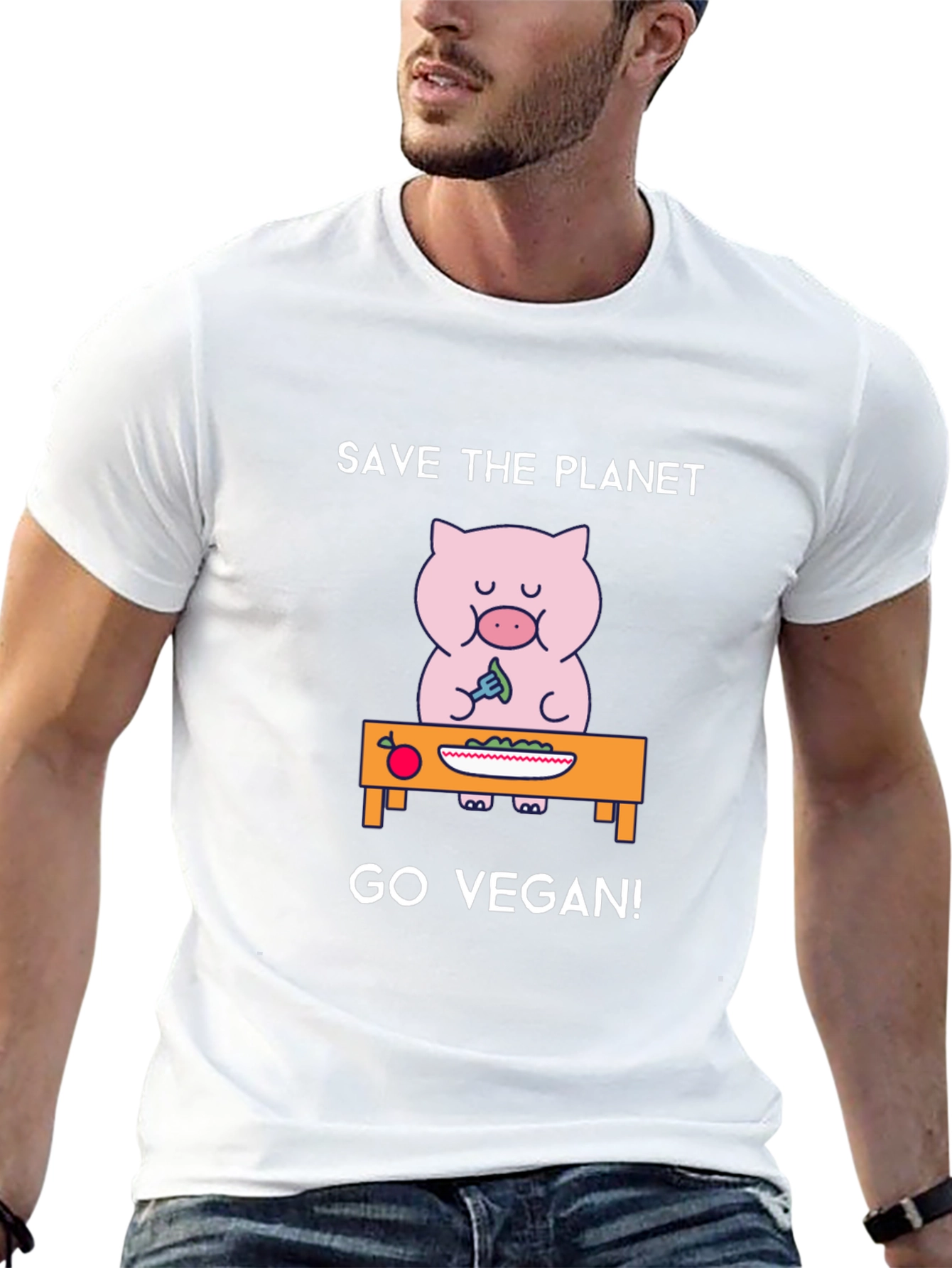 Save the Planet Go Vegan T-Shirt