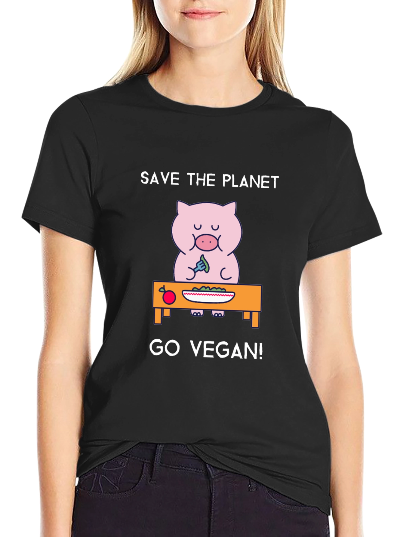 Save the Planet Go Vegan T-Shirt