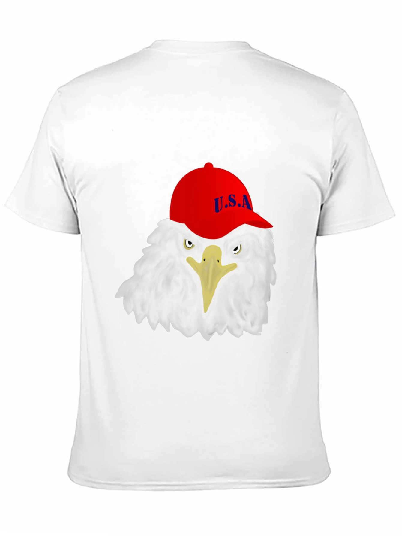 Eagle USA Cap T-Shirt - Patriotic Graphic Tee
