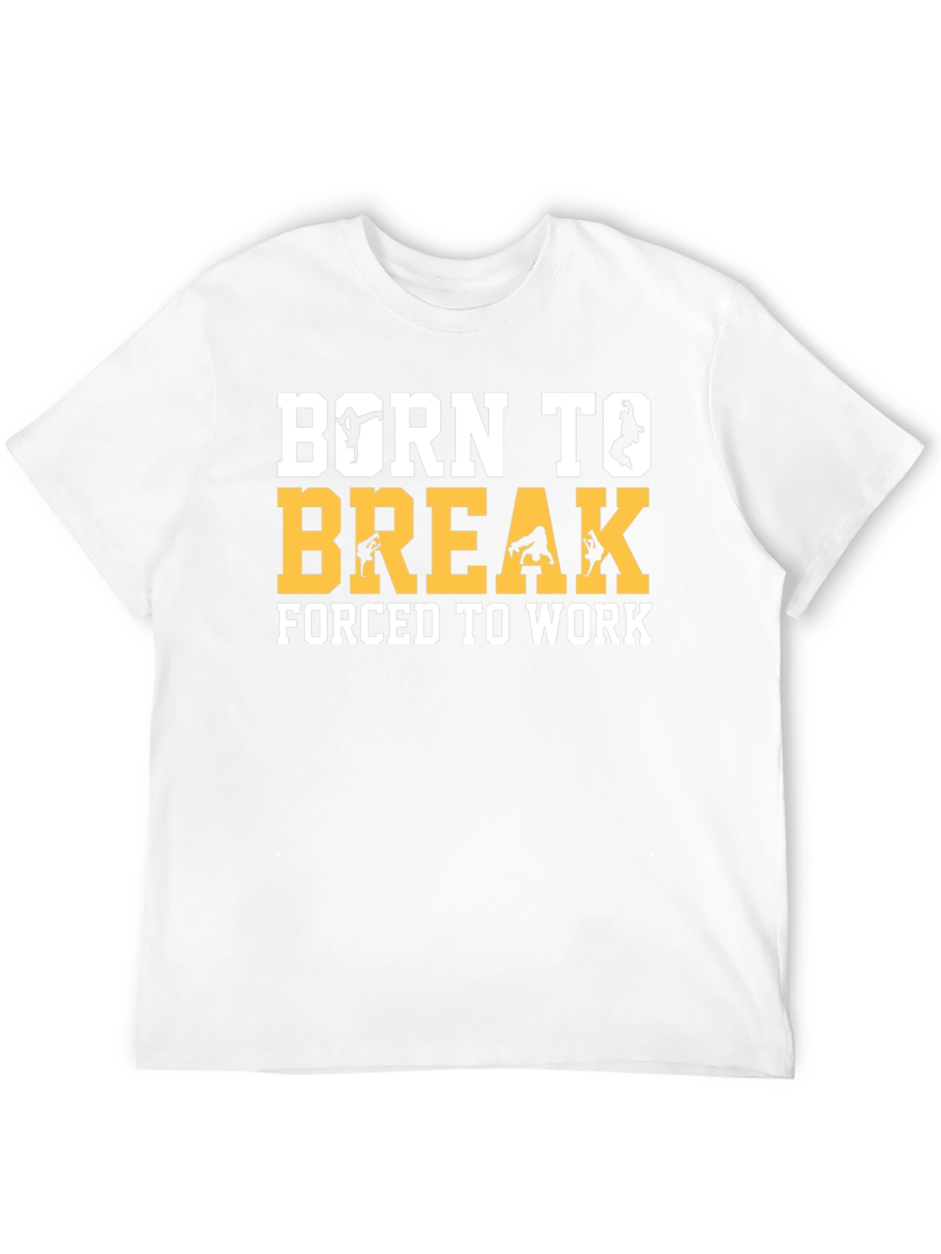 Born To Break Dance Black Graphic T-Shirt