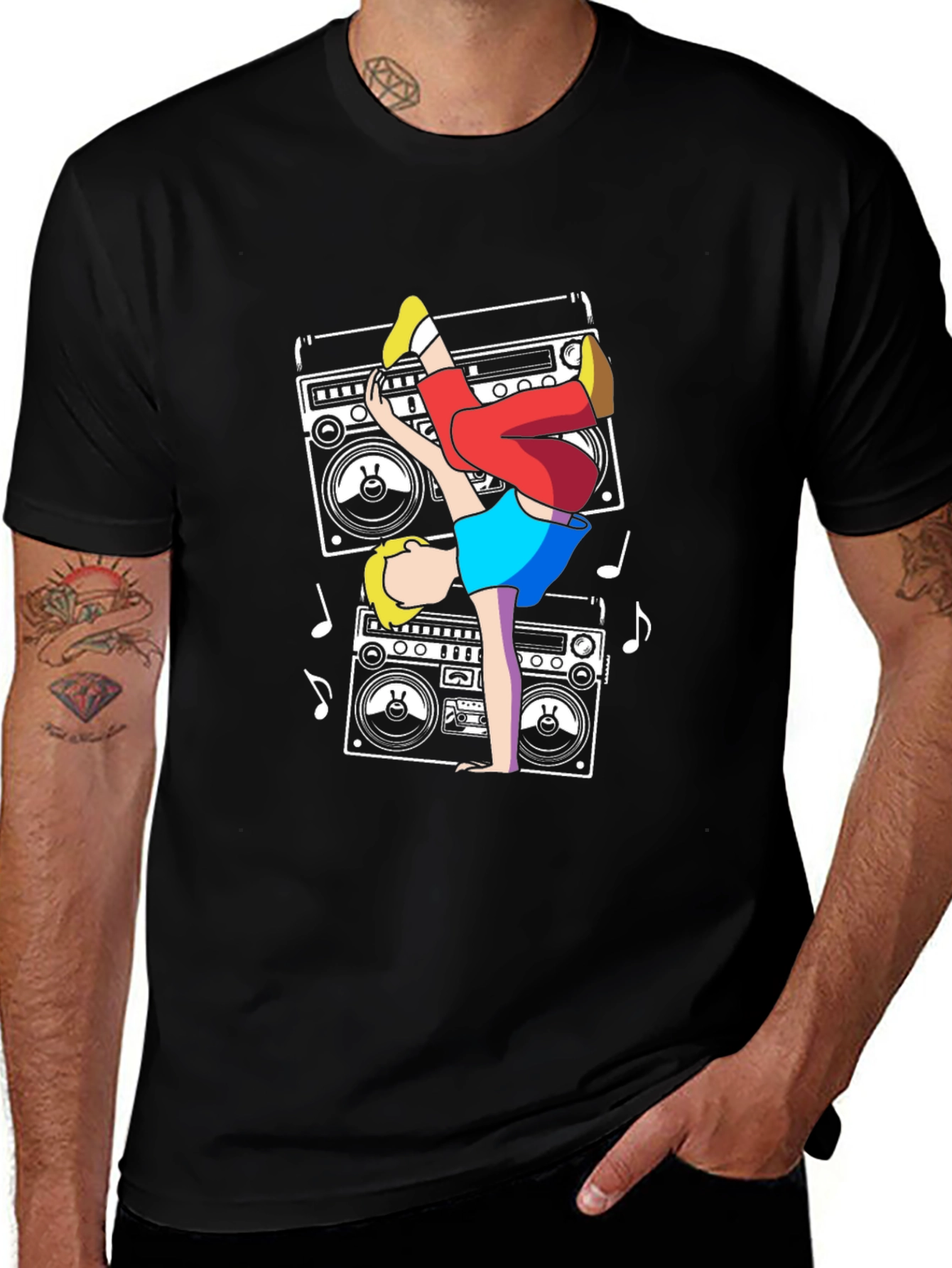 Retro Boombox Breakdance T-Shirt
