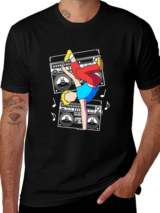 Retro Boombox Breakdance T-Shirt