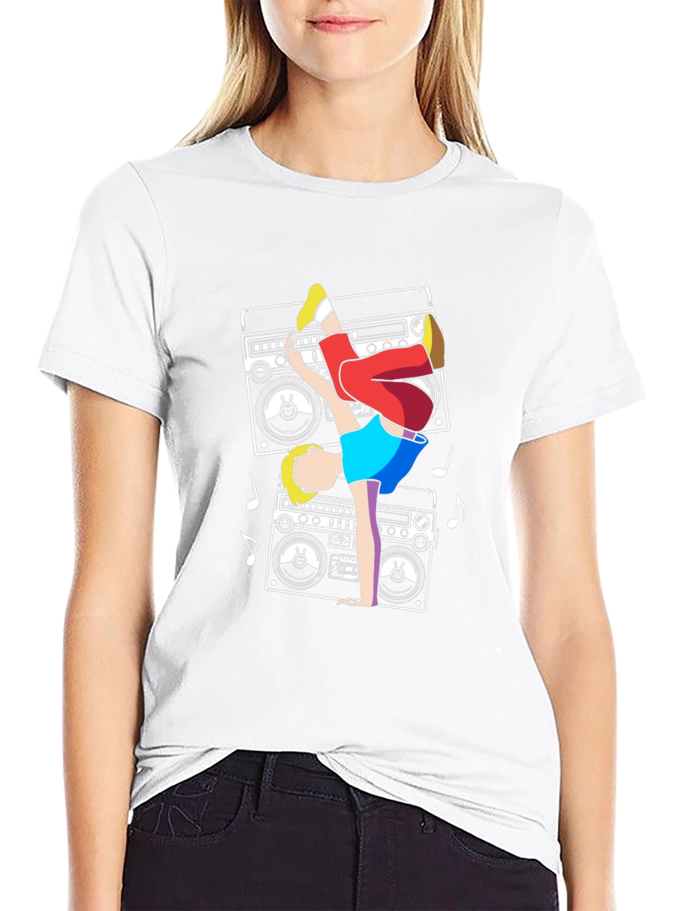 Retro Boombox Breakdance T-Shirt