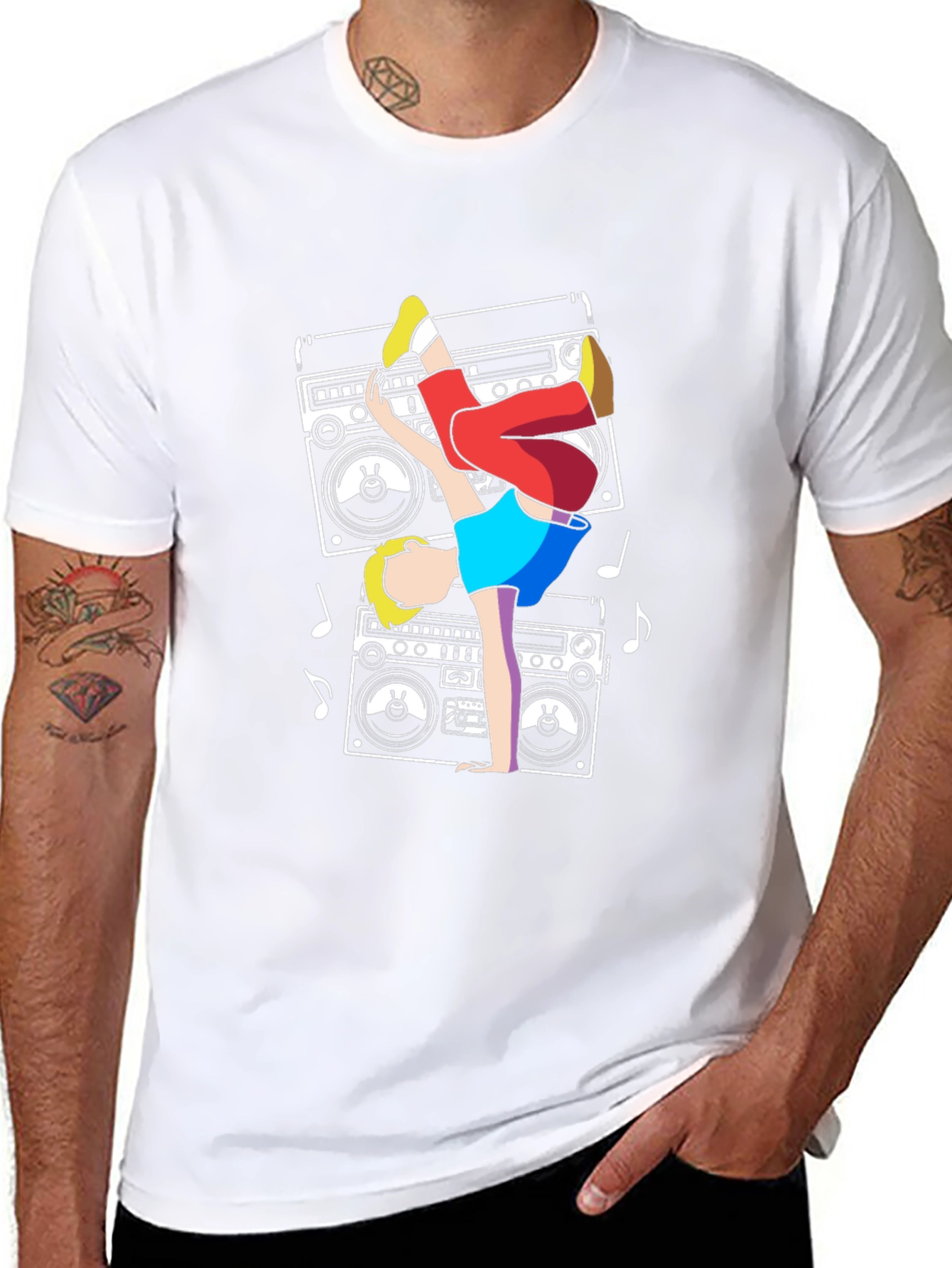 Retro Boombox Breakdance T-Shirt