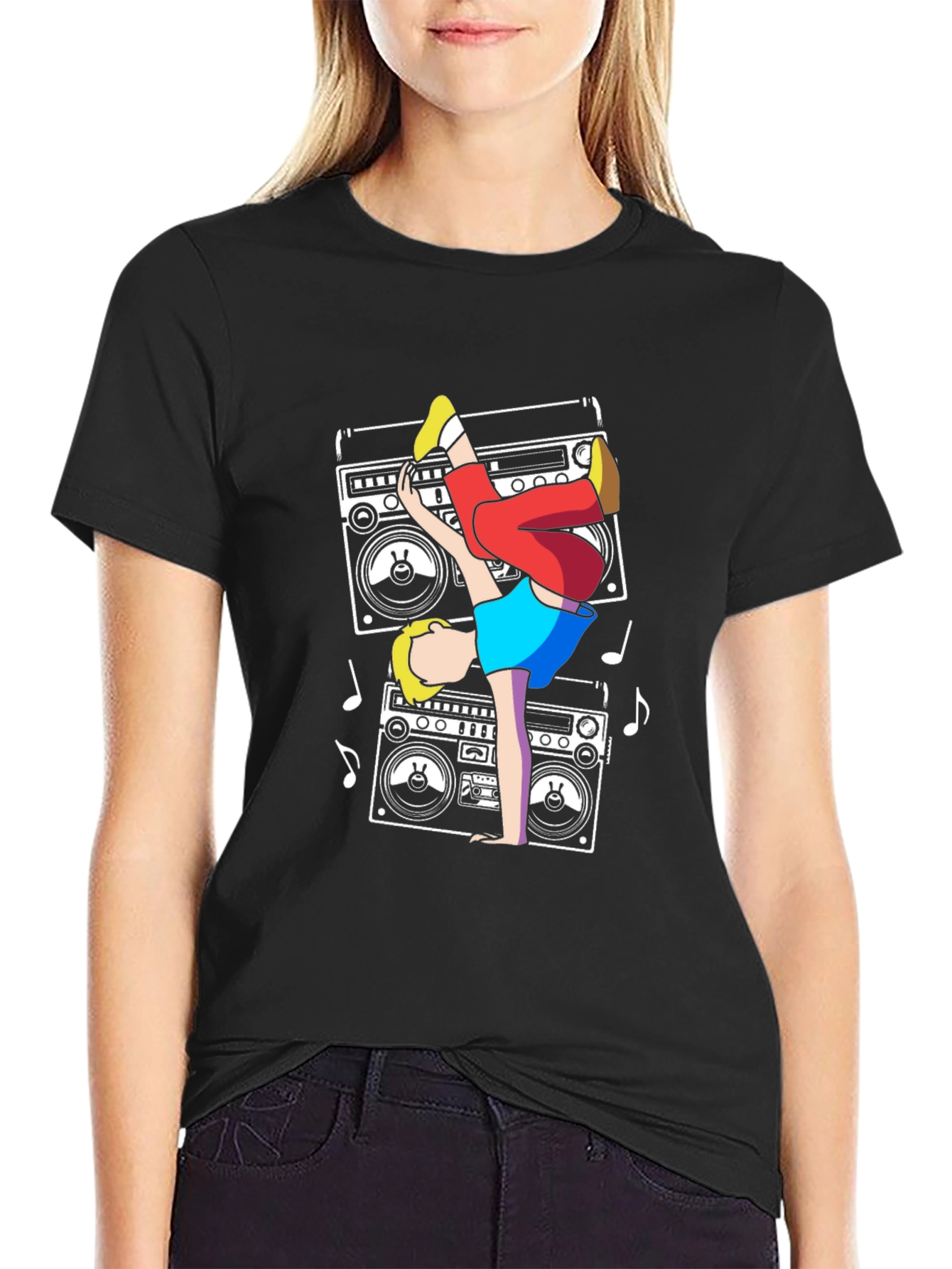 Retro Boombox Breakdance T-Shirt