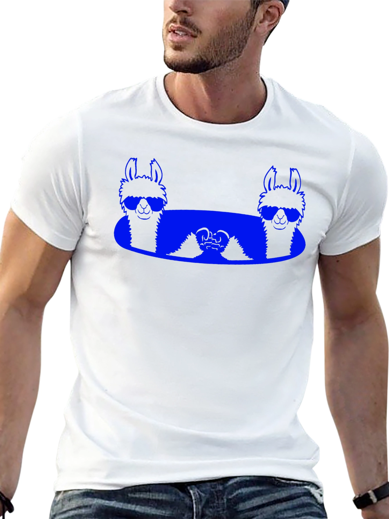 Llama Sunglasses T-Shirt - Cool Graphic Tee
