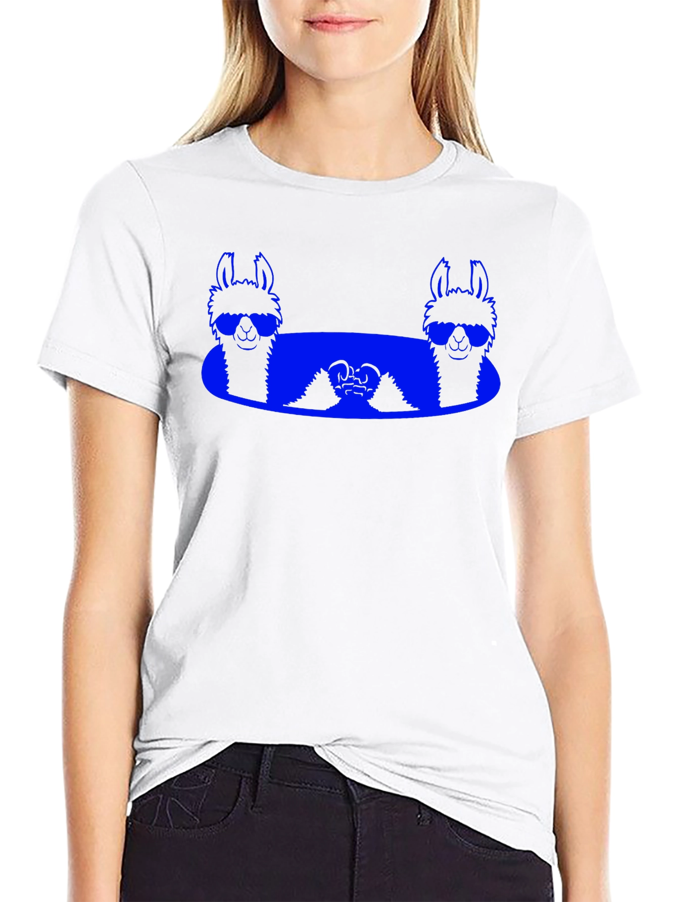 Llama Sunglasses T-Shirt - Cool Graphic Tee