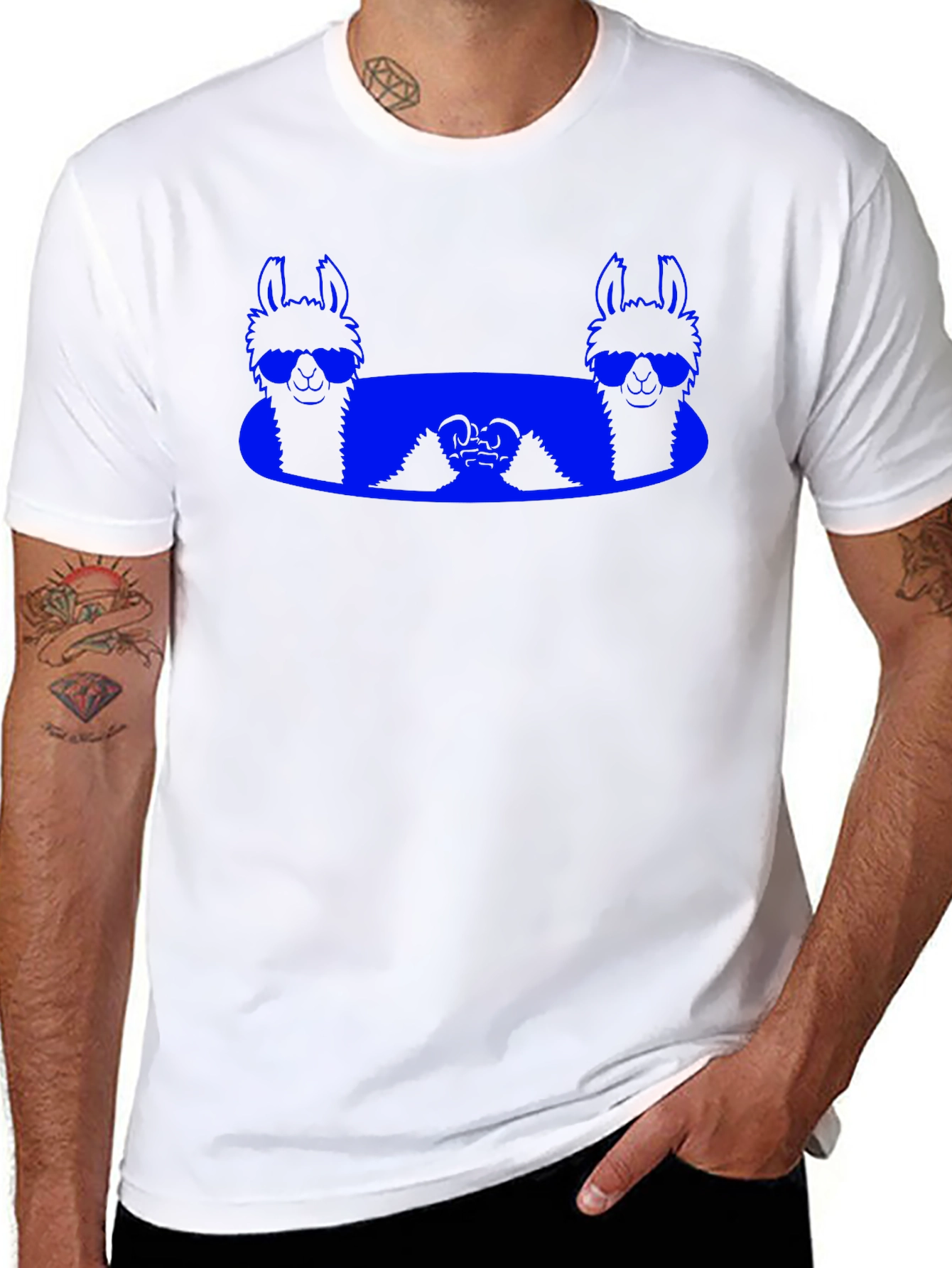 Llama Sunglasses T-Shirt - Cool Graphic Tee