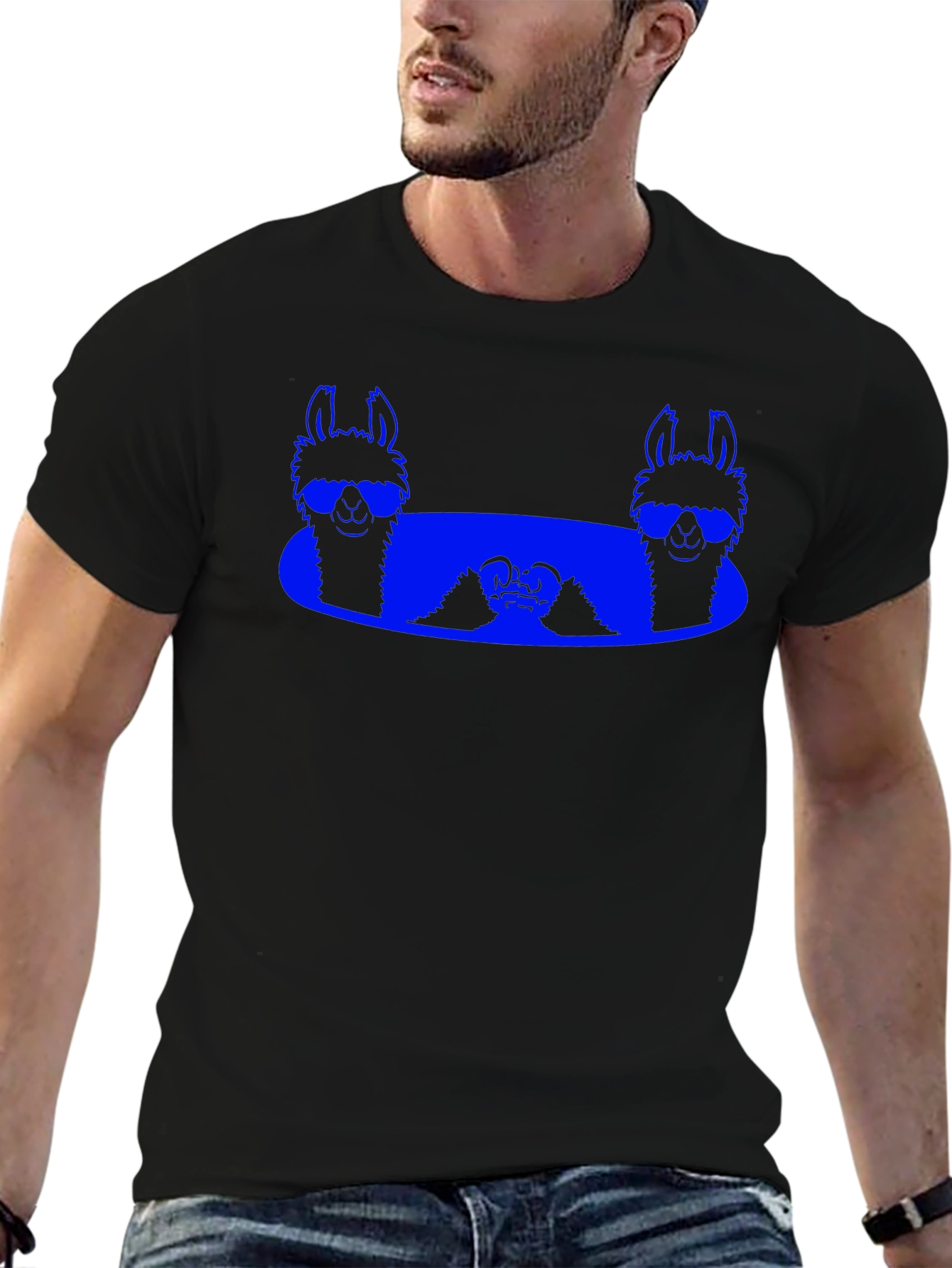 Llama Sunglasses T-Shirt - Cool Graphic Tee