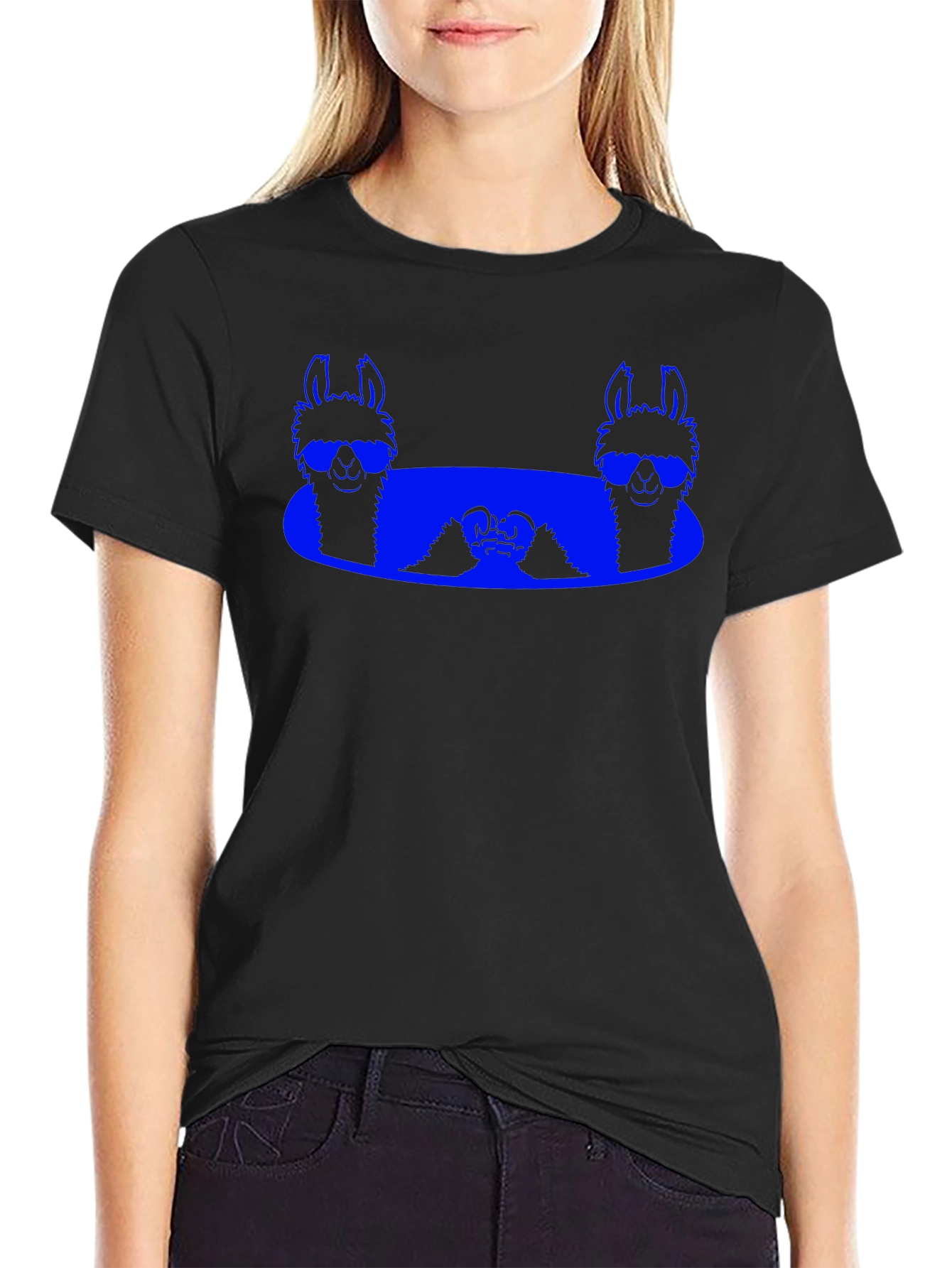Llama Sunglasses T-Shirt - Cool Graphic Tee