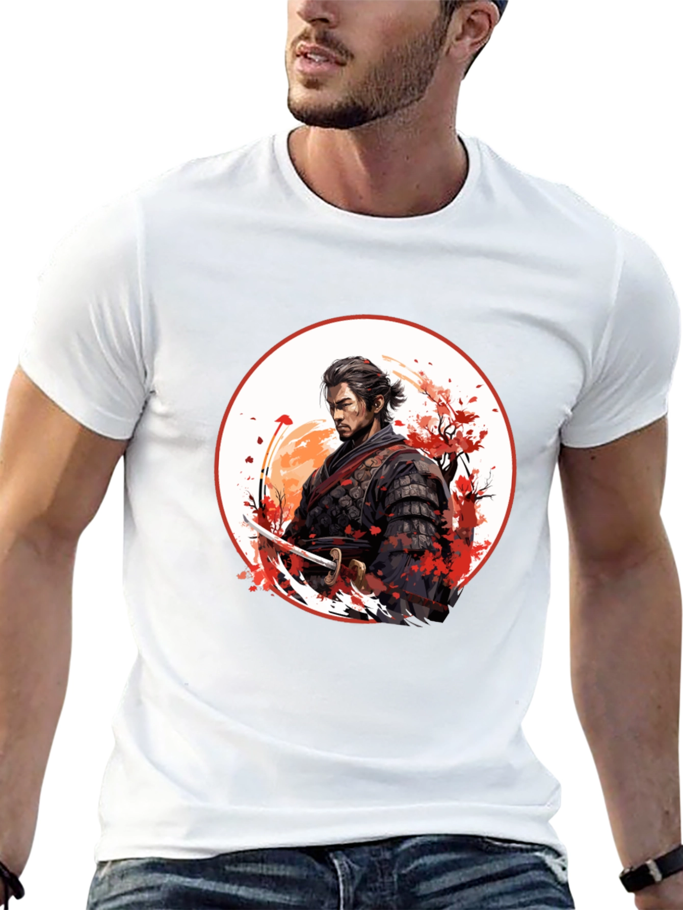 Samurai T-Shirt - Japanese Warrior Design