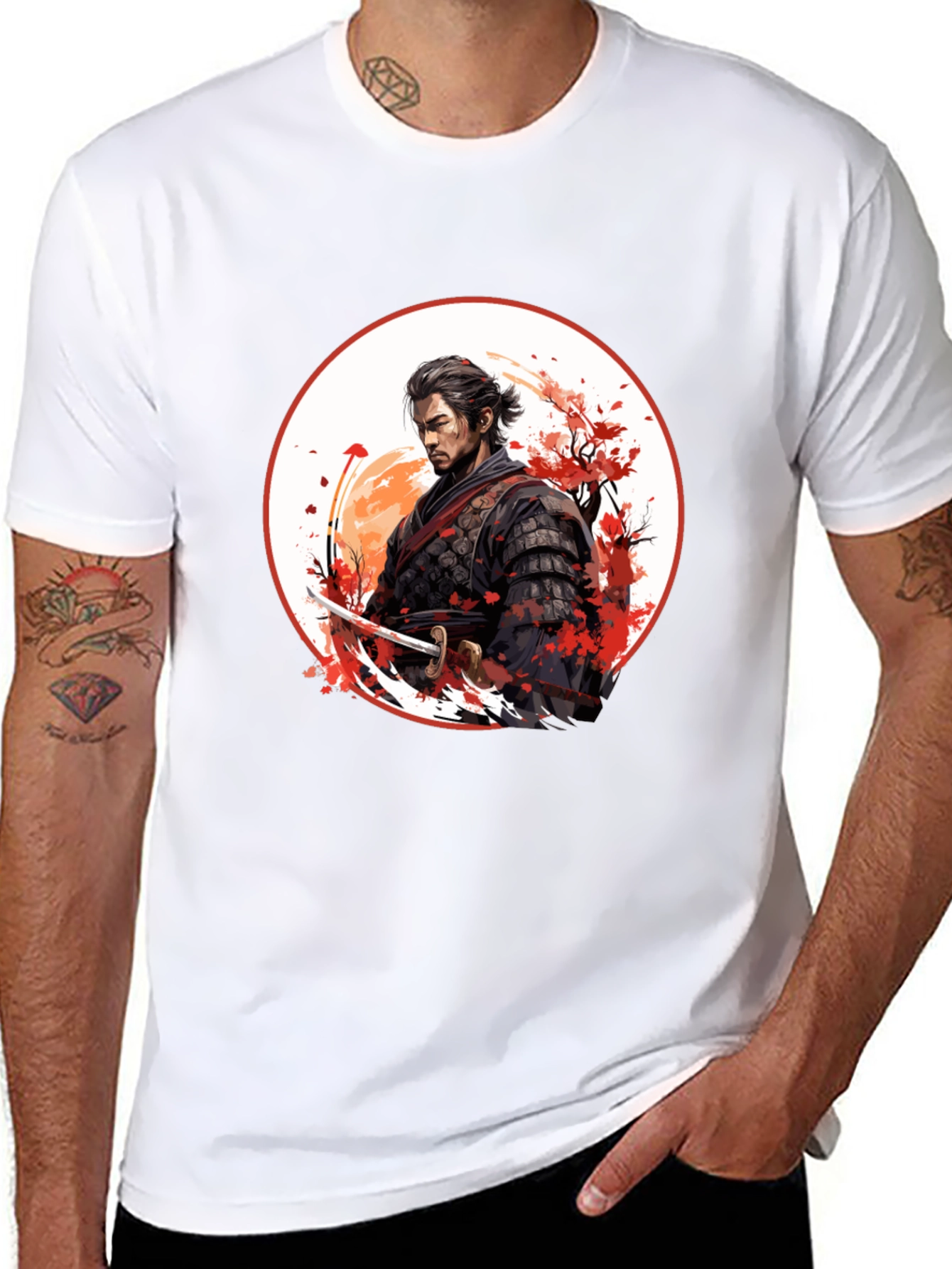 Samurai T-Shirt - Japanese Warrior Design