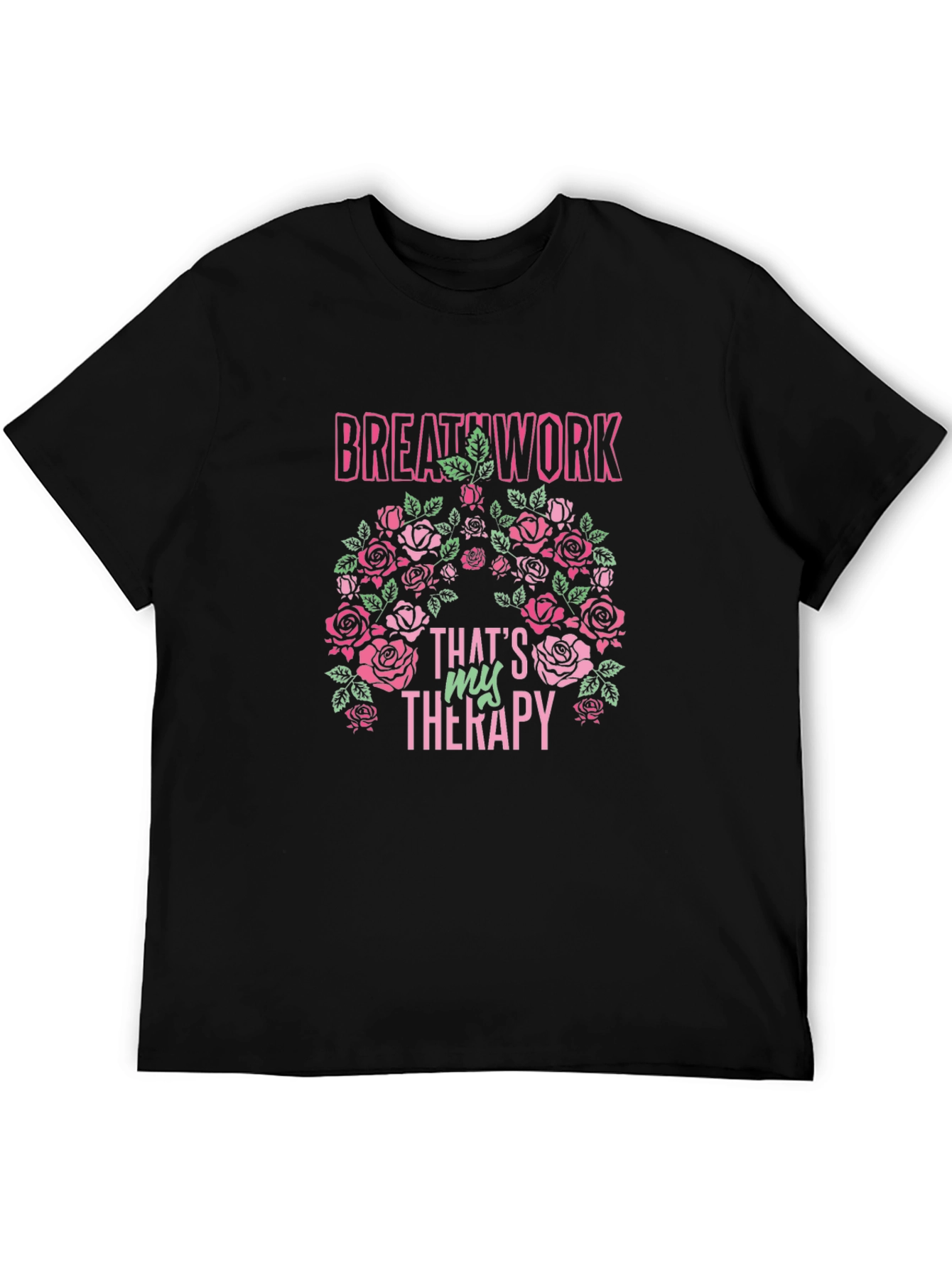 Breathwork Therapy Rose Graphic Tee