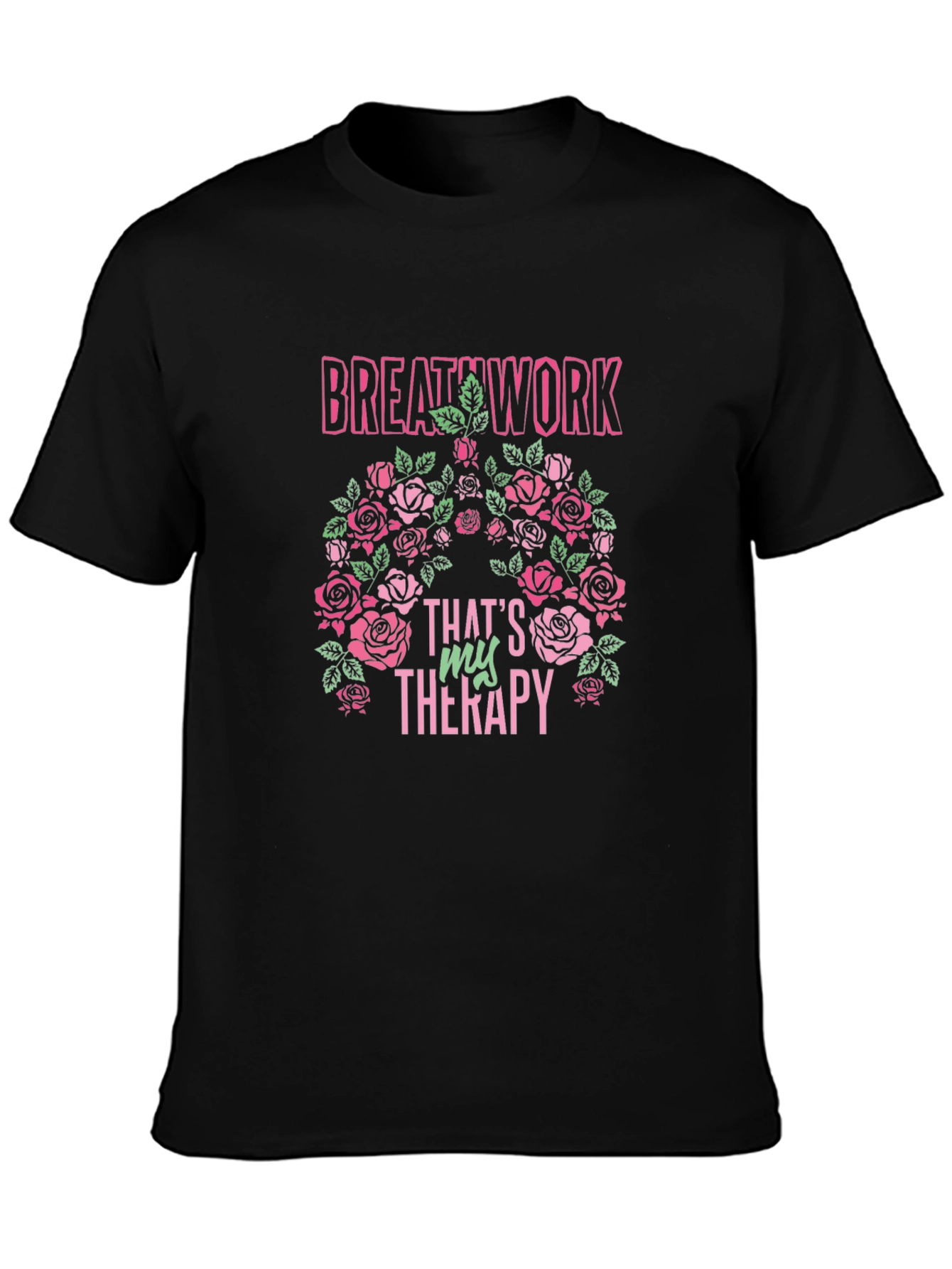 Breathwork Therapy Rose Graphic Tee