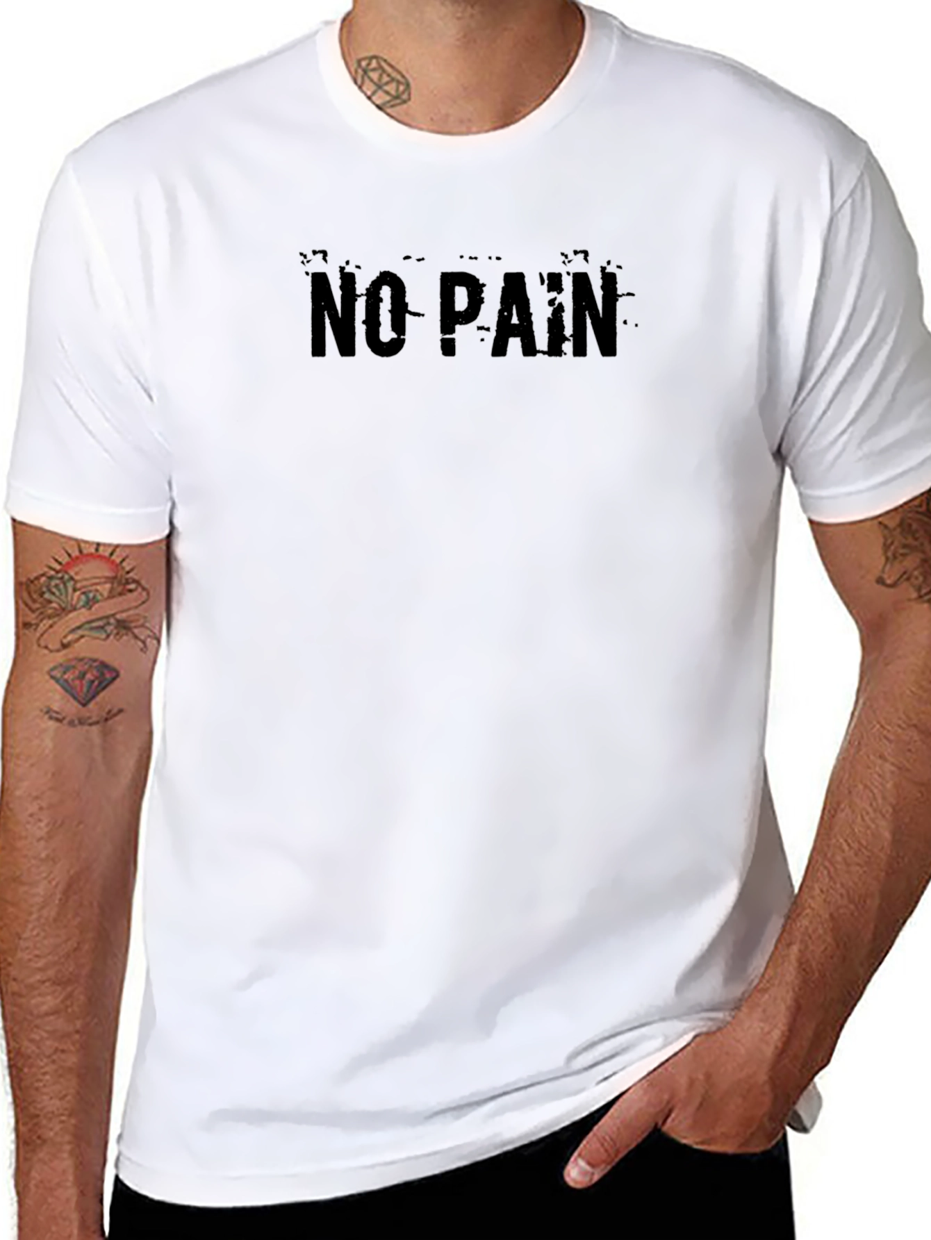 No Pain Black T-Shirt
