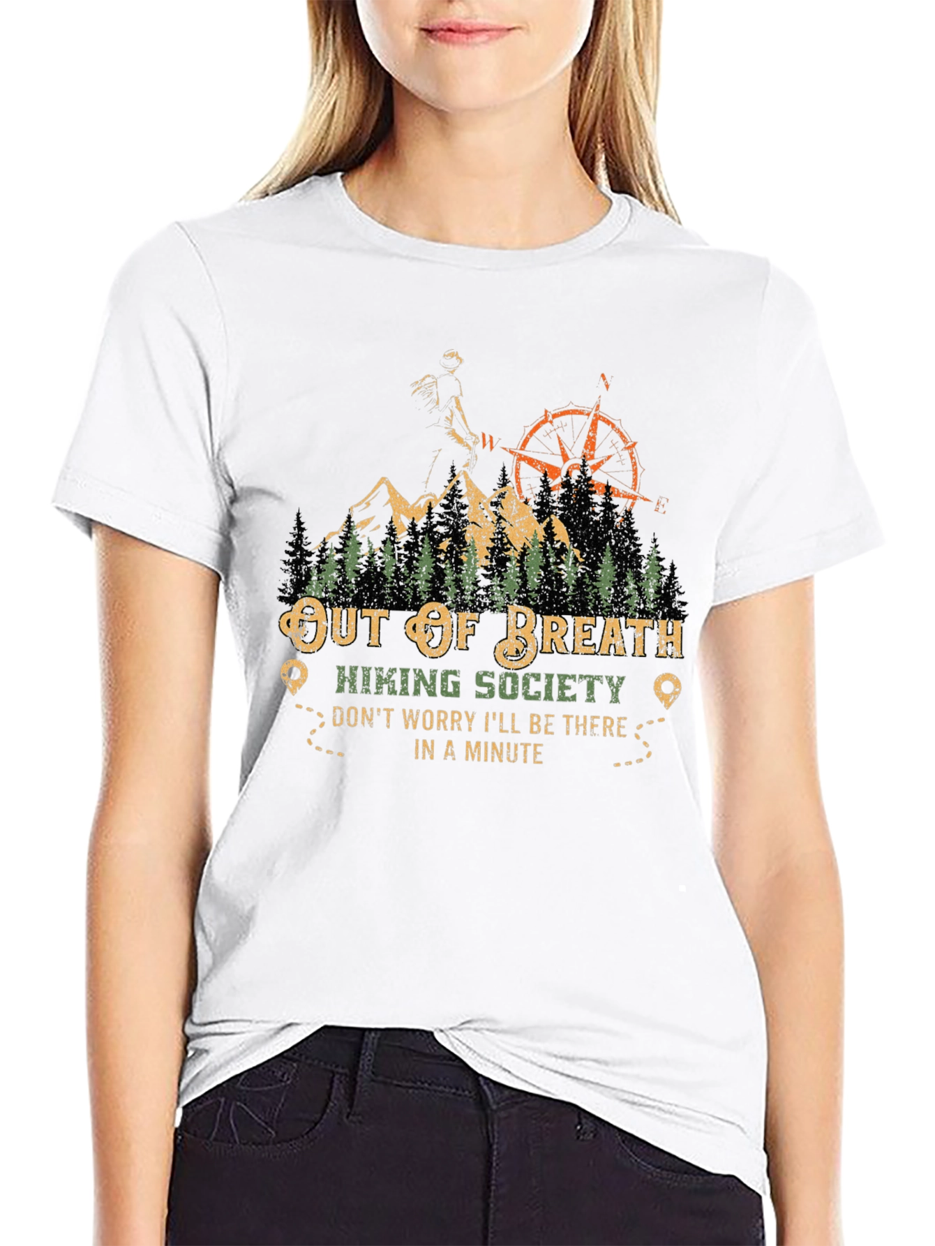 Out of Breath Hiking Society Graphic Tee