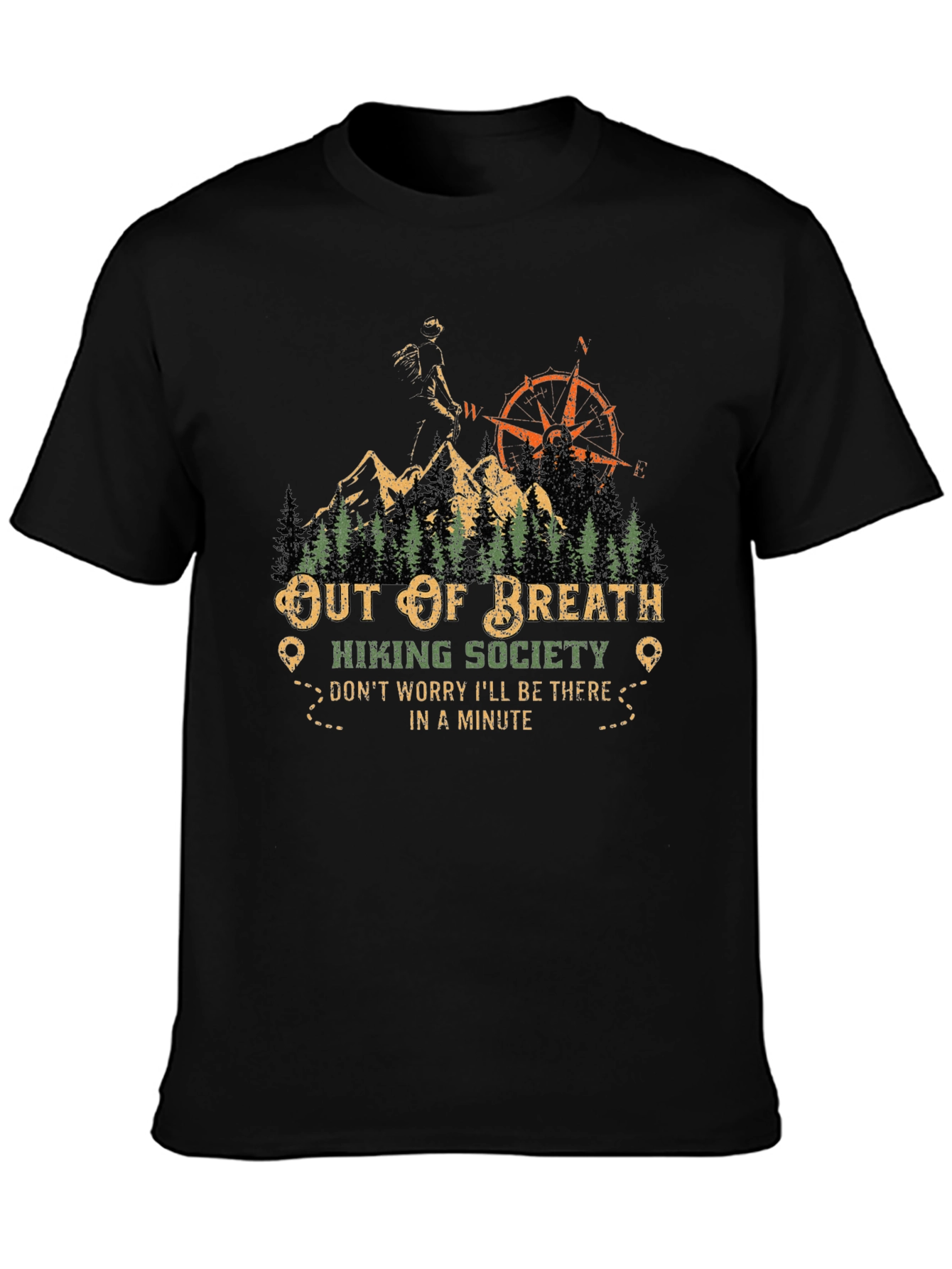 Out of Breath Hiking Society Graphic Tee
