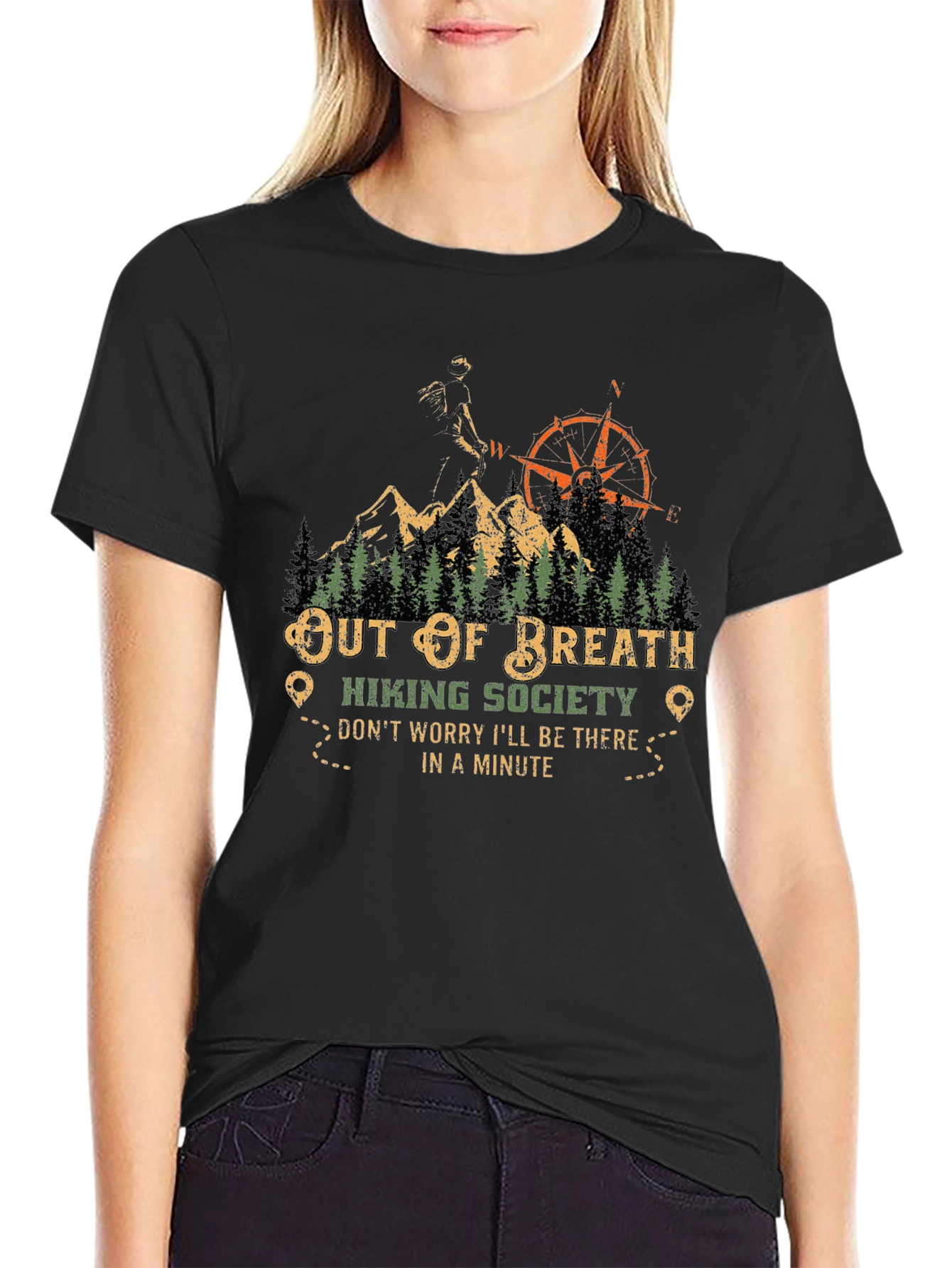 Out of Breath Hiking Society Graphic Tee
