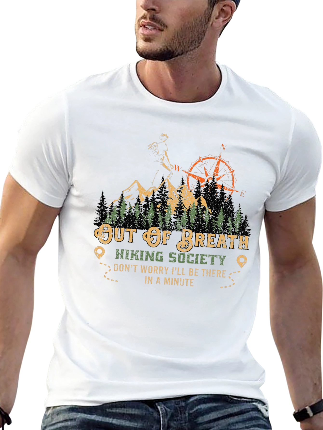 Out of Breath Hiking Society Graphic Tee