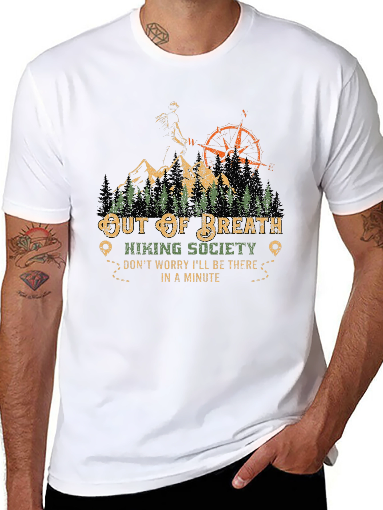 Out of Breath Hiking Society Graphic Tee