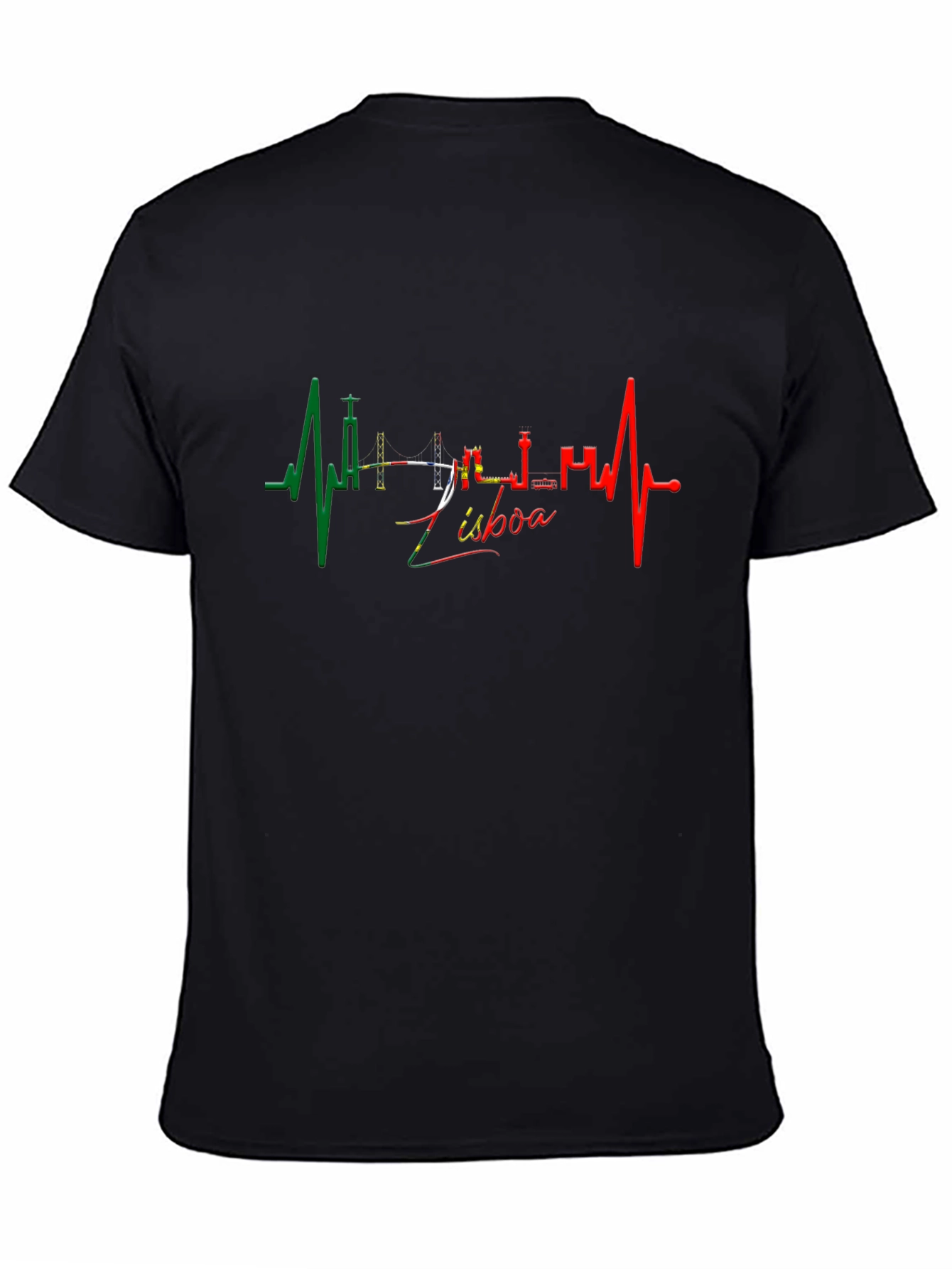 Lisboa Heartbeat Tee - Black