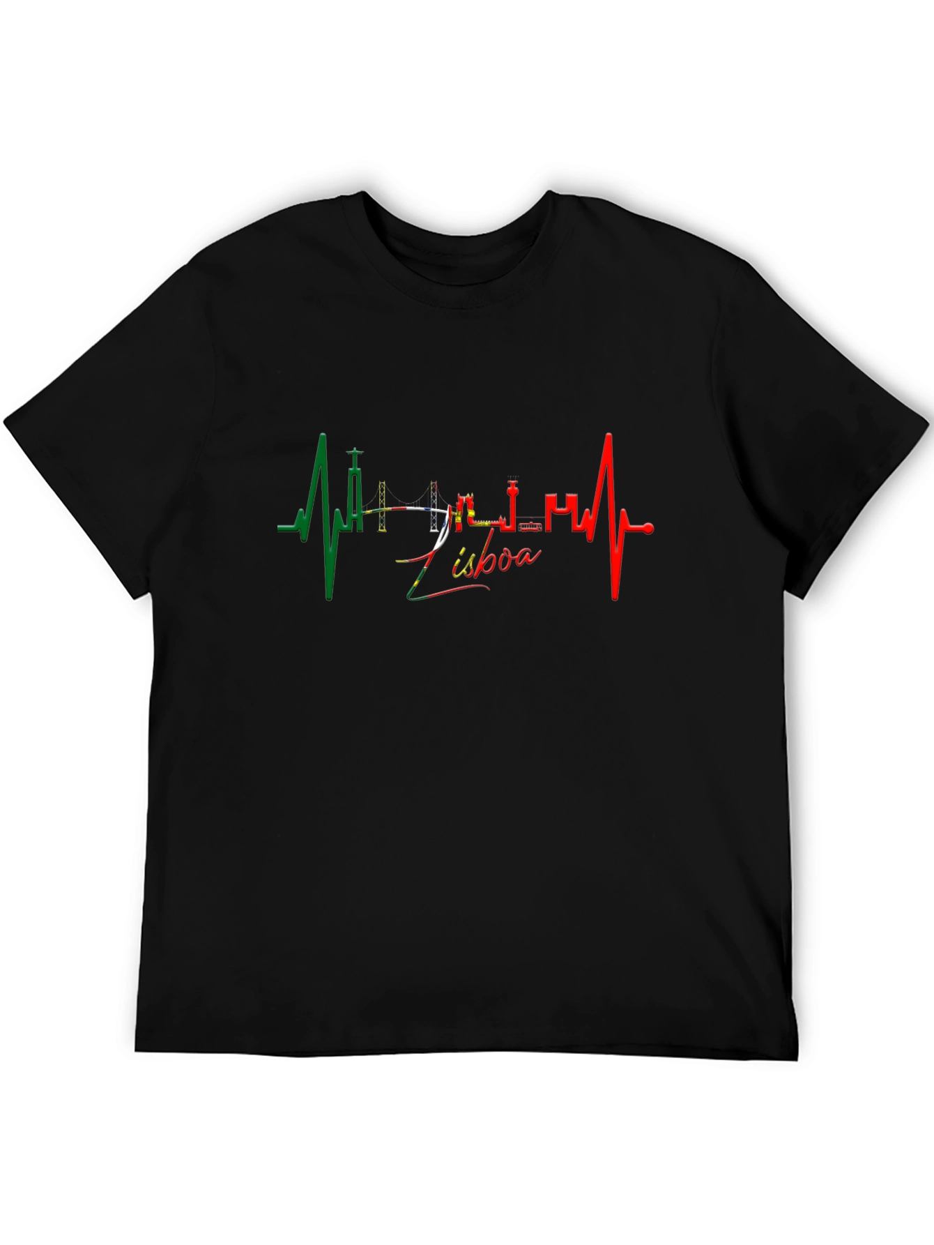 Lisboa Heartbeat Tee - Black