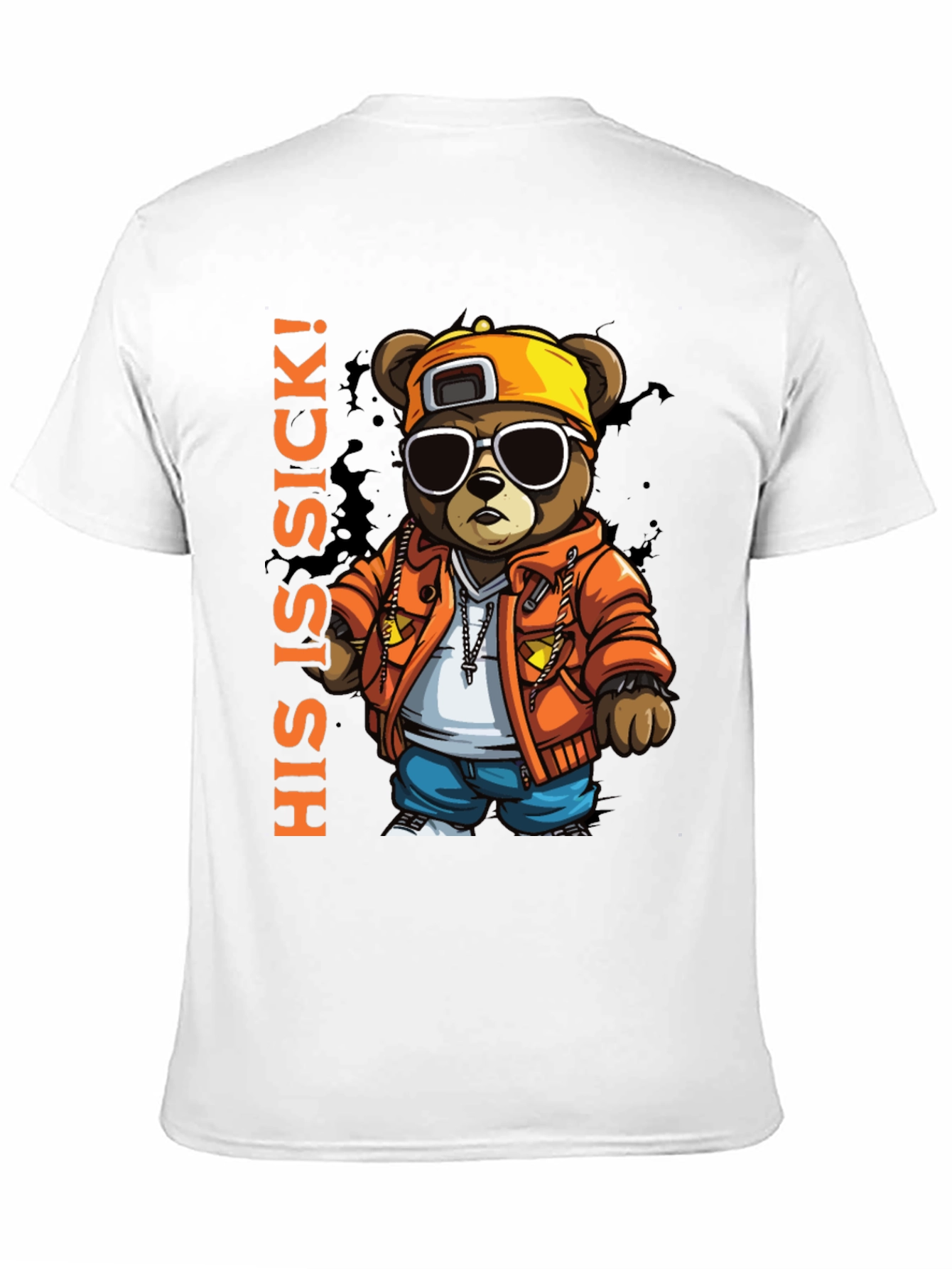 Cool Bear Graphic Tee - HIS IS SICK! Design