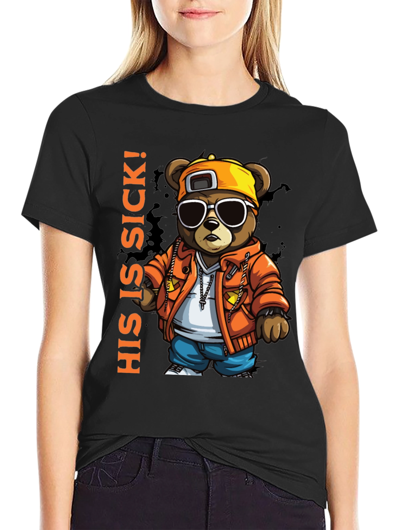 Cool Bear Graphic Tee - HIS IS SICK! Design