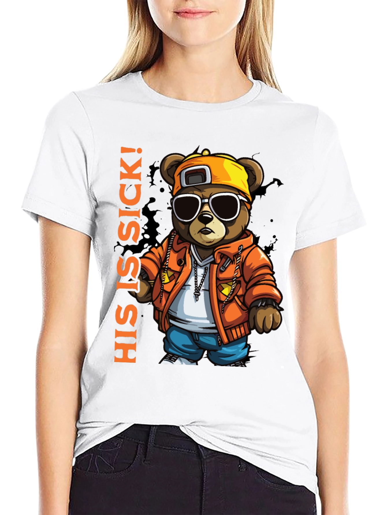 Cool Bear Graphic Tee - HIS IS SICK! Design