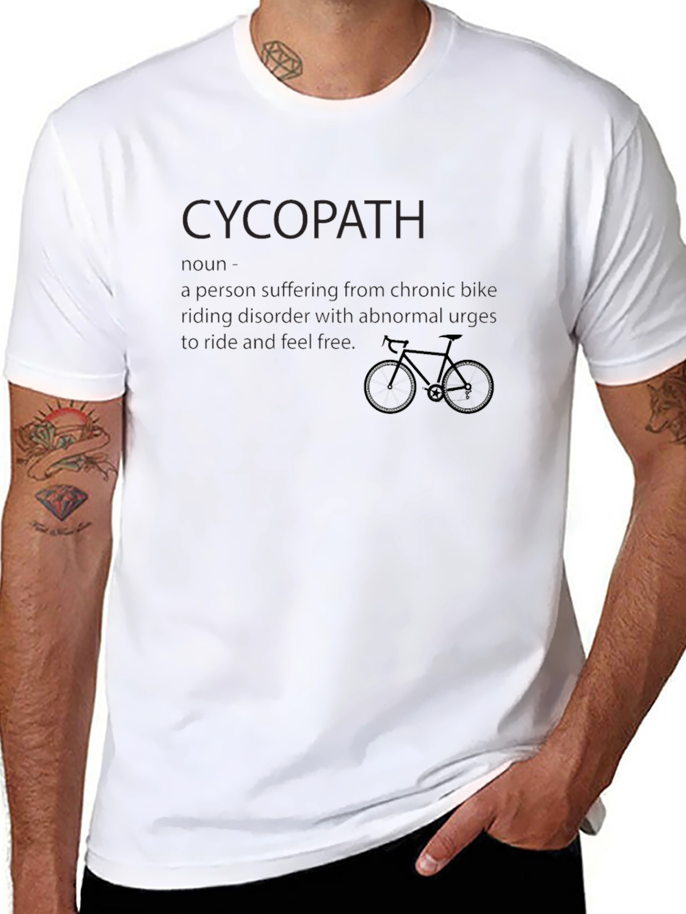 CycoPath Bike Lovers Black Graphic Tee