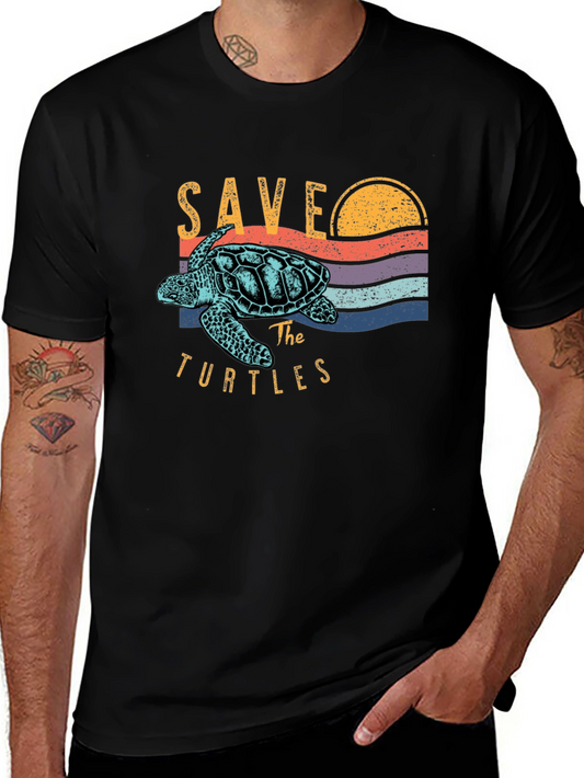 Save the Turtles Graphic T-Shirt