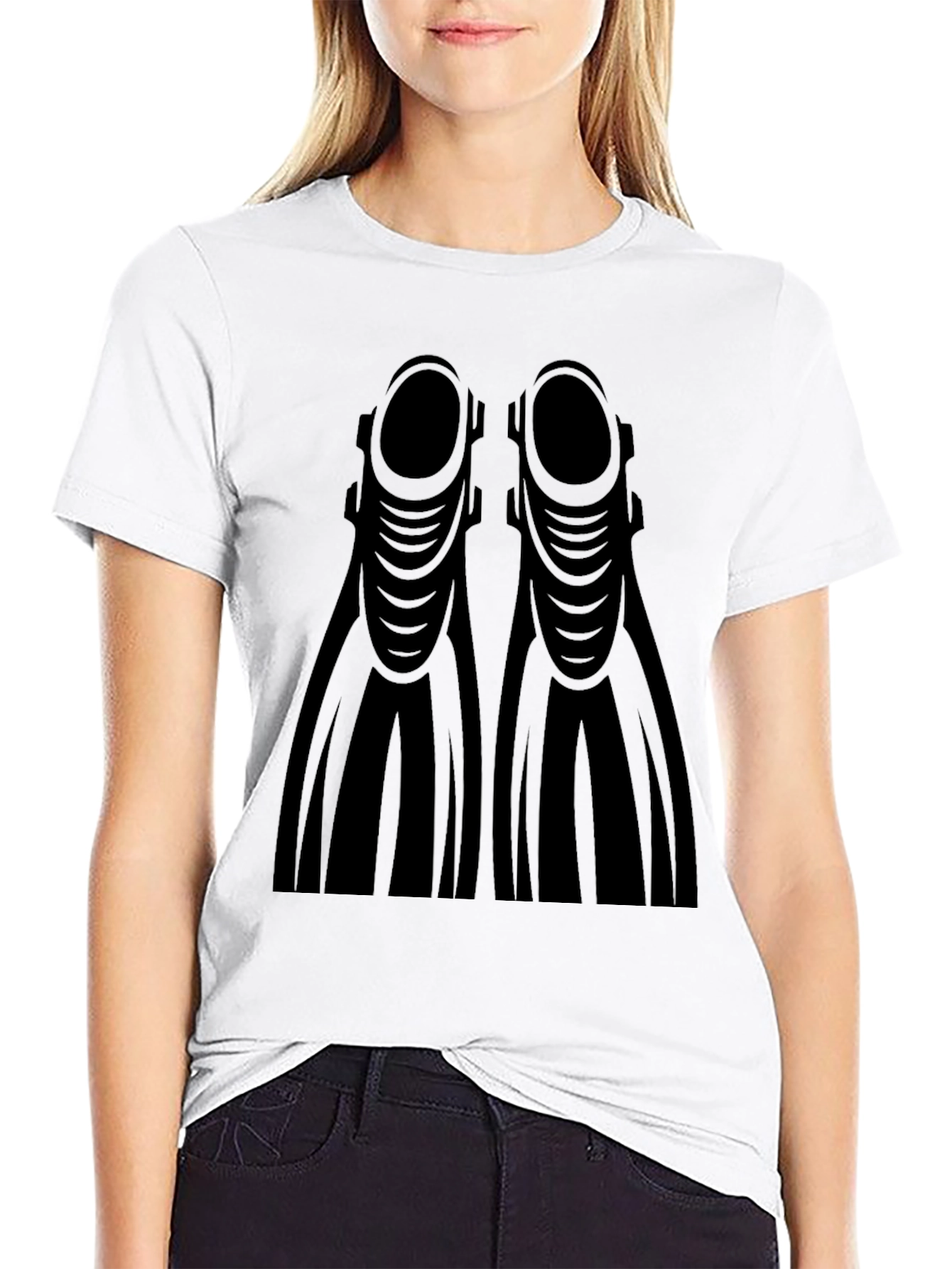 Diving Fins Graphic T-Shirt - Diver Tee