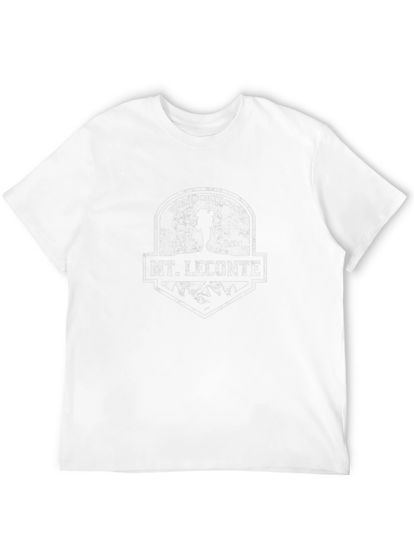 Mt. Le Conte Great Smoky Mtns Black Graphic T-Shirt