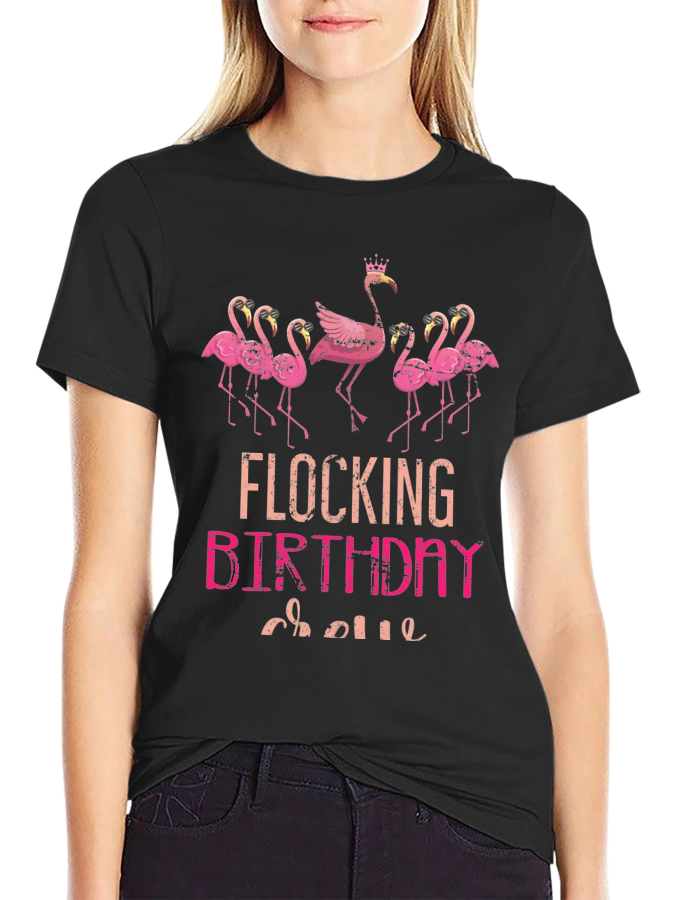 Flocking Birthday T-Shirt
