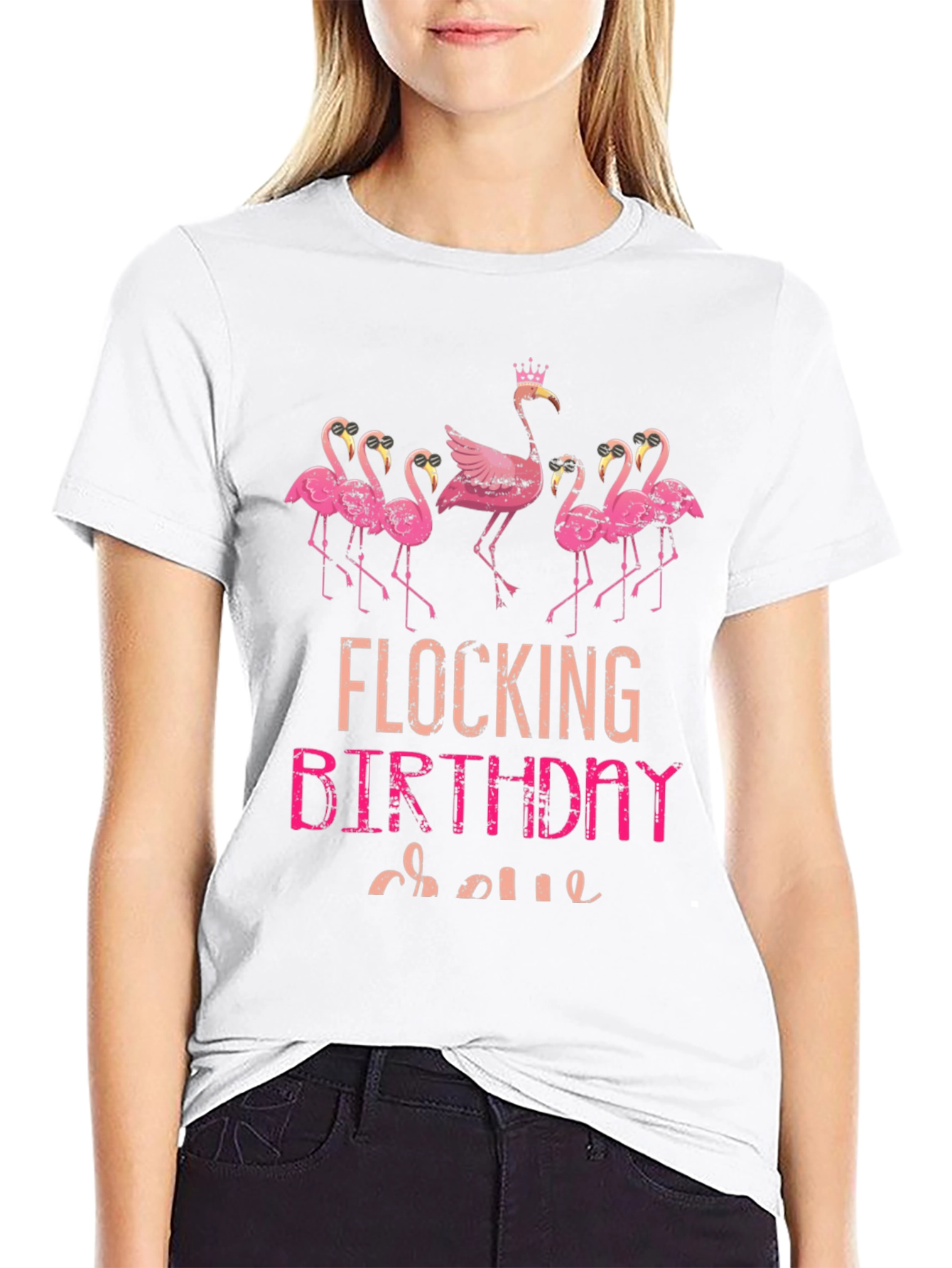 Flocking Birthday T-Shirt