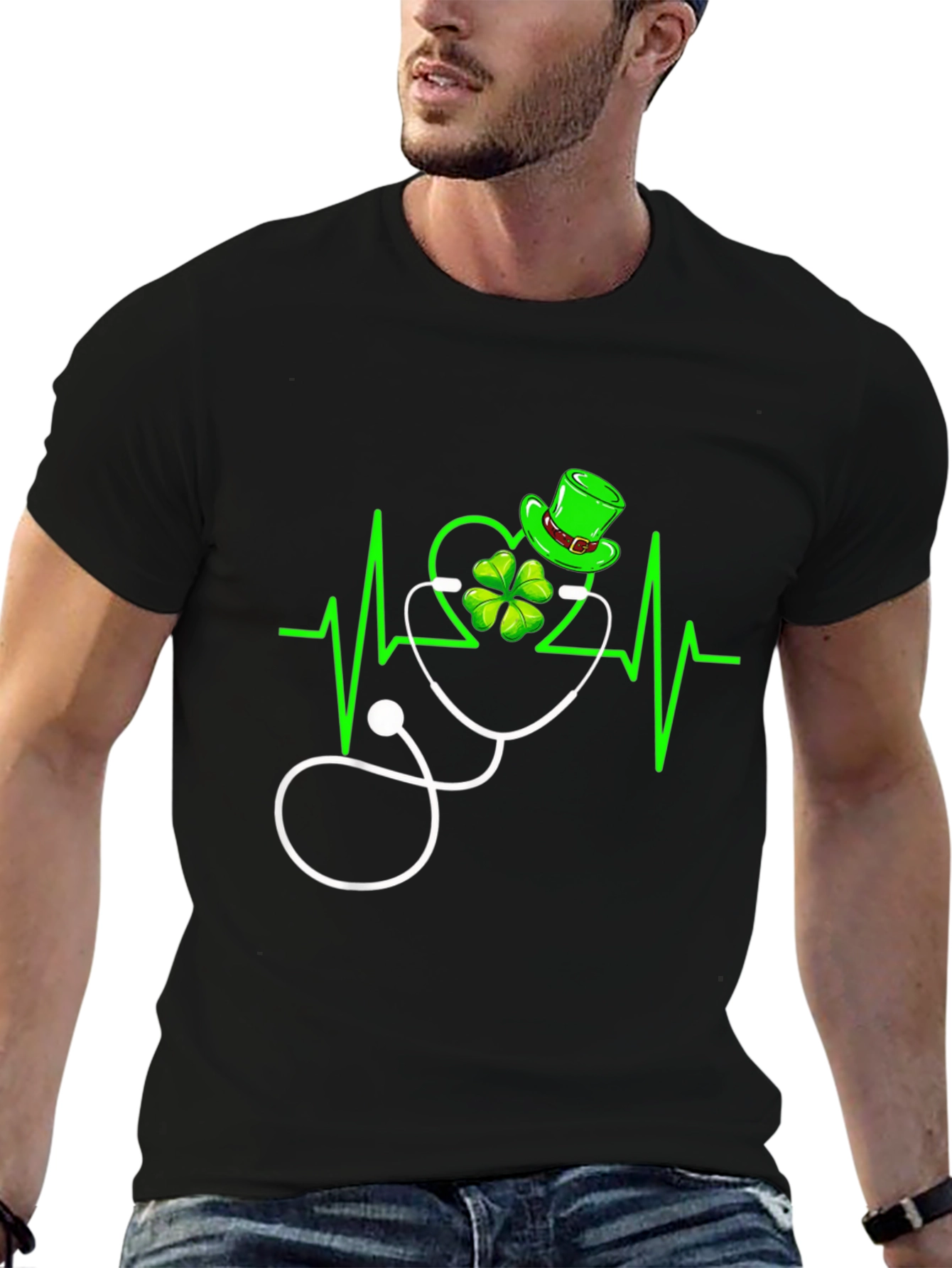 St. Patricks Day Doctor Heartbeat T-Shirt