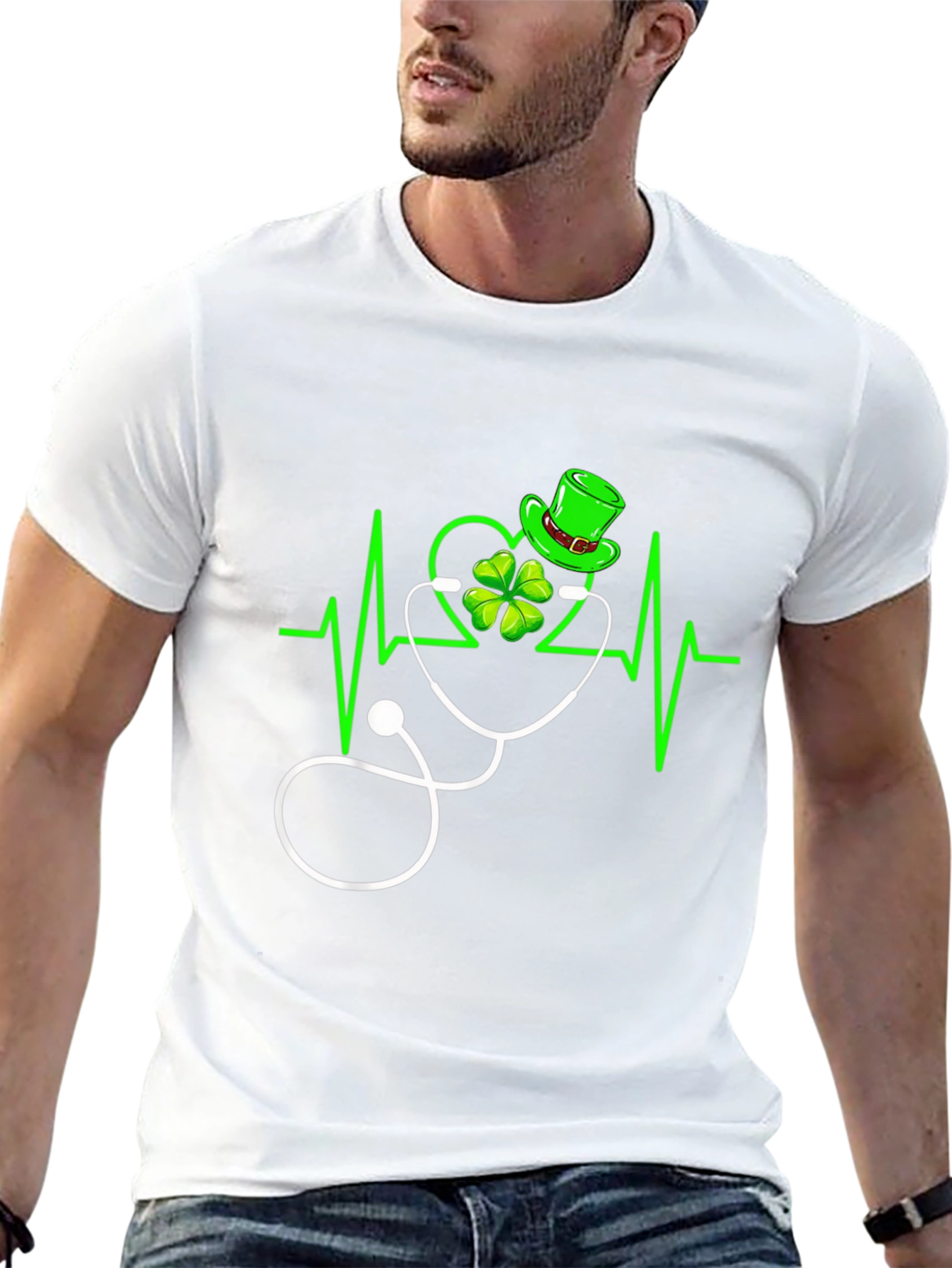 St. Patricks Day Doctor Heartbeat T-Shirt