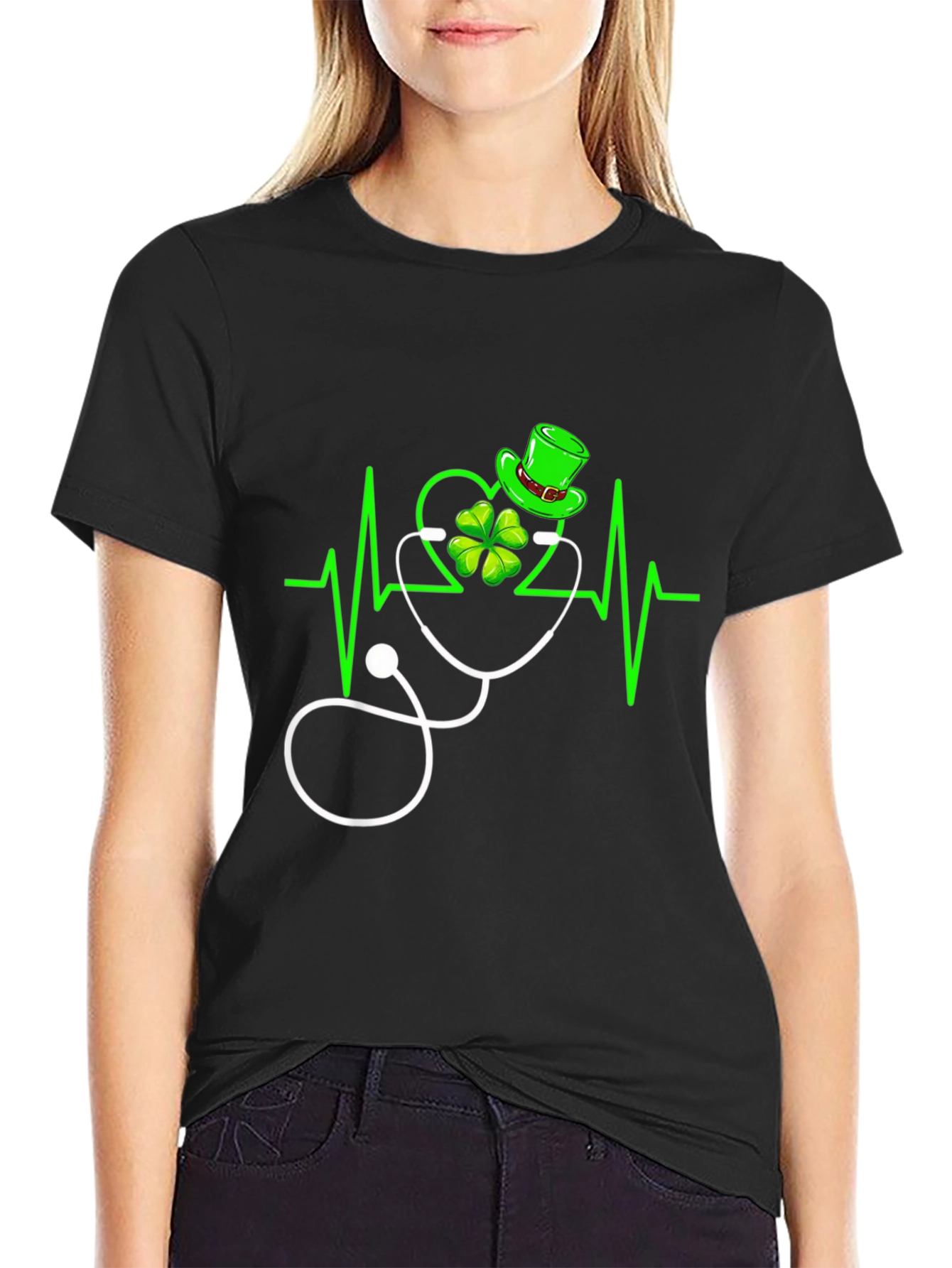 St. Patricks Day Doctor Heartbeat T-Shirt