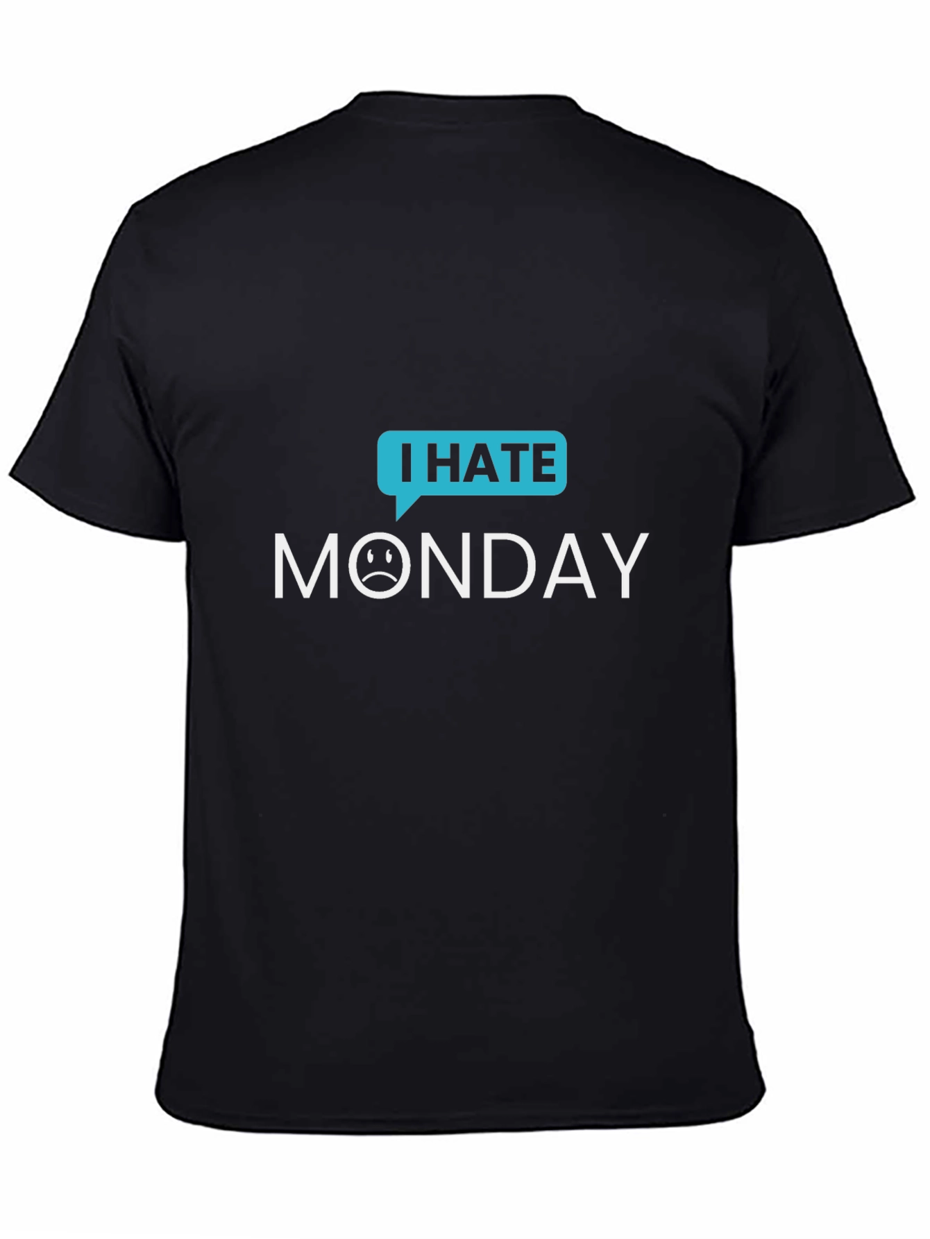 I Hate Monday Graphic Tee - Black Casual T-Shirt