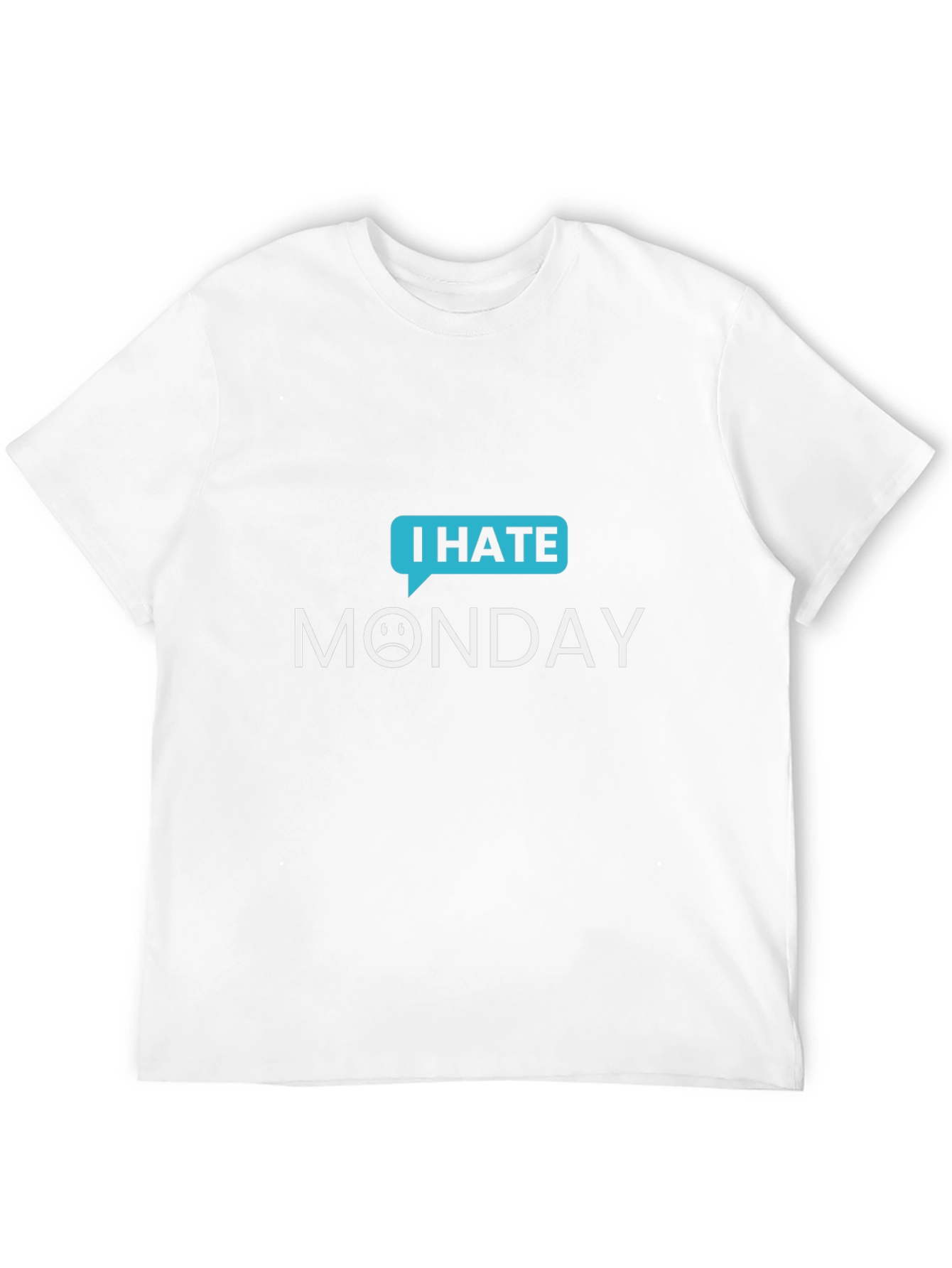 I Hate Monday Graphic Tee - Black Casual T-Shirt