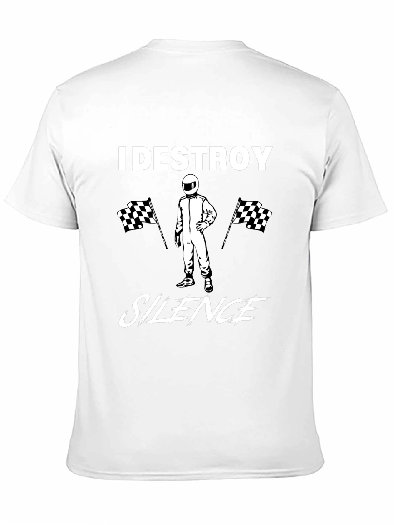 I Destroy Silence Black Graphic Tee