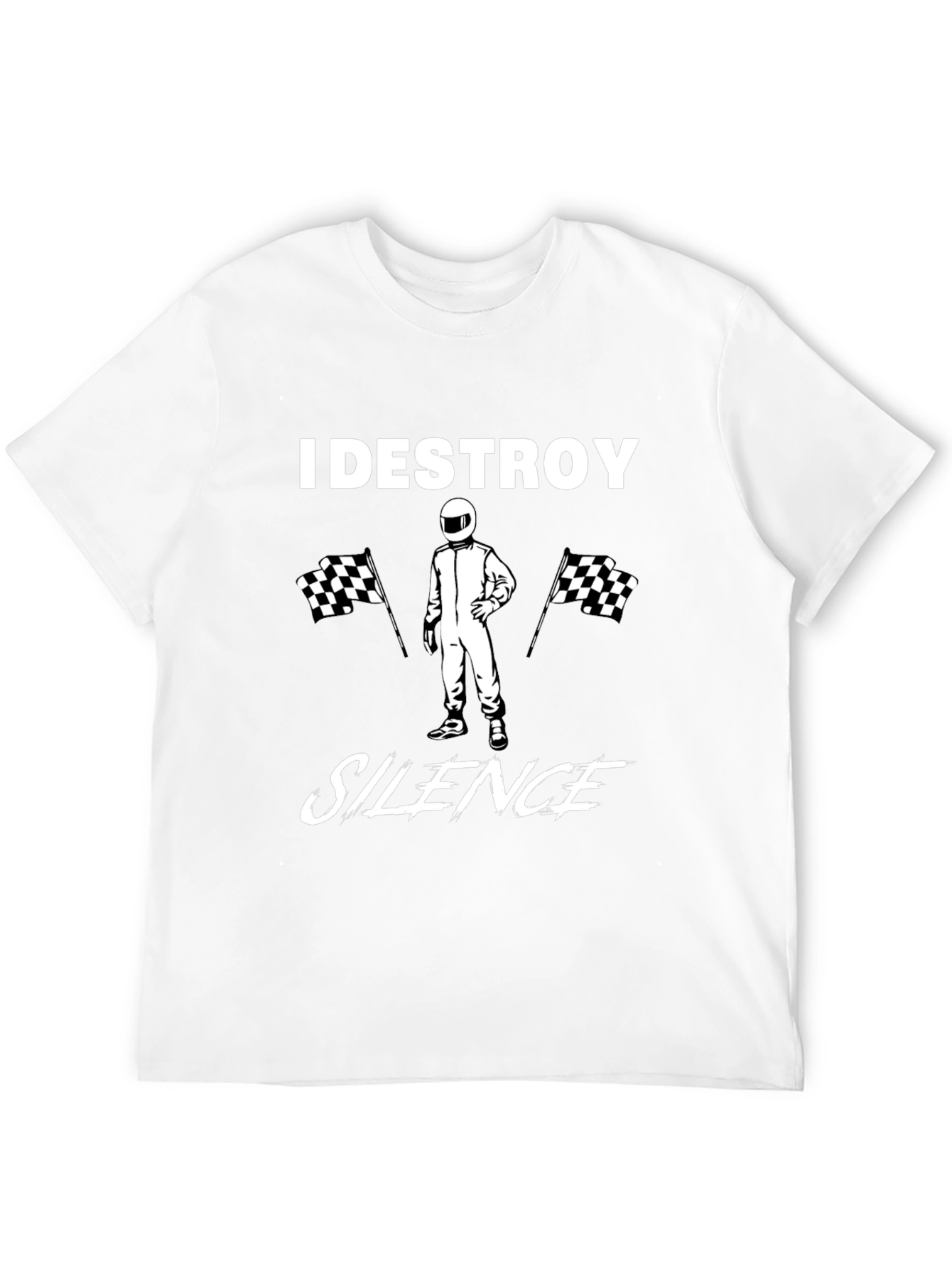 I Destroy Silence Black Graphic Tee