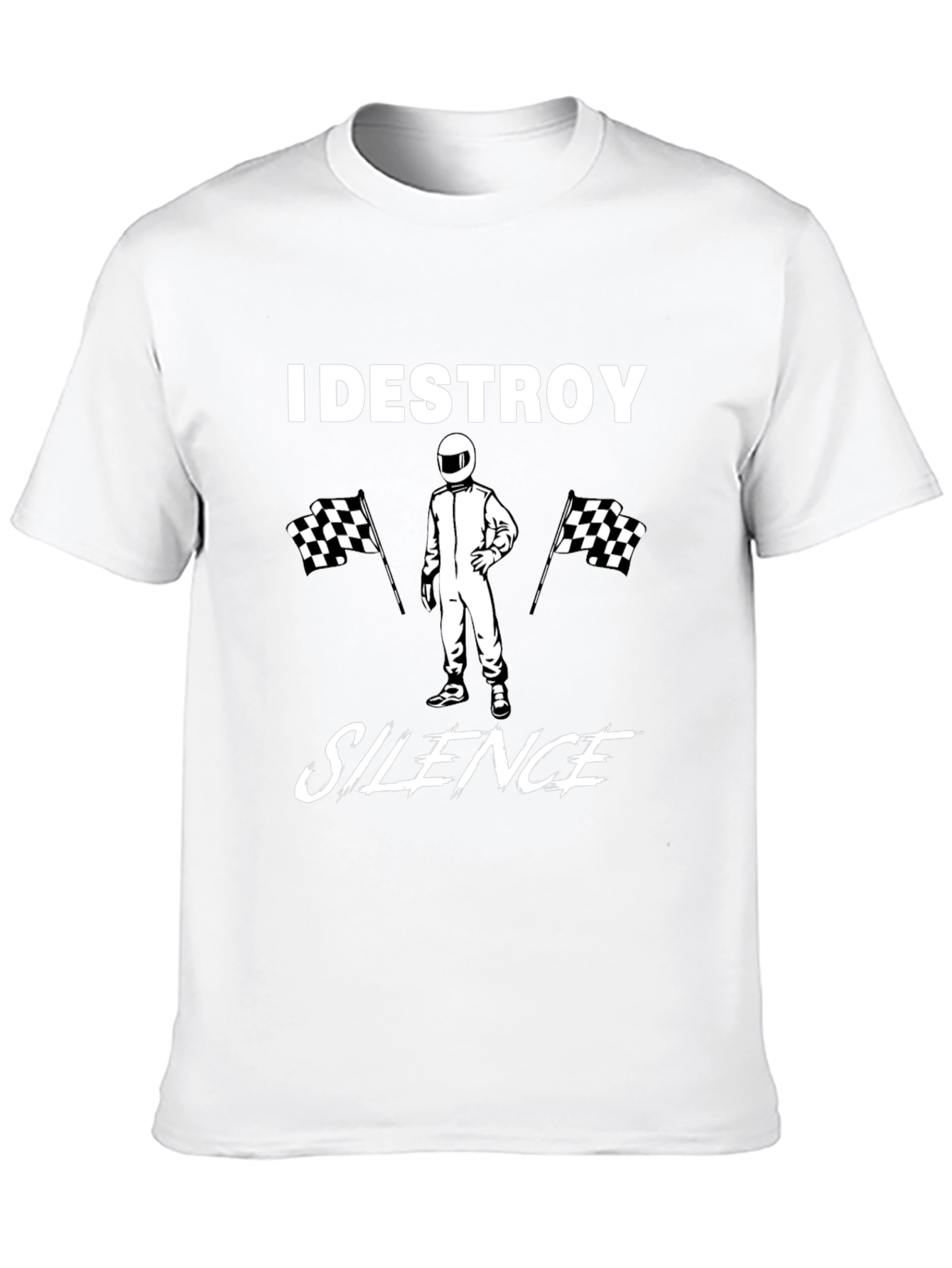 I Destroy Silence Black Graphic Tee
